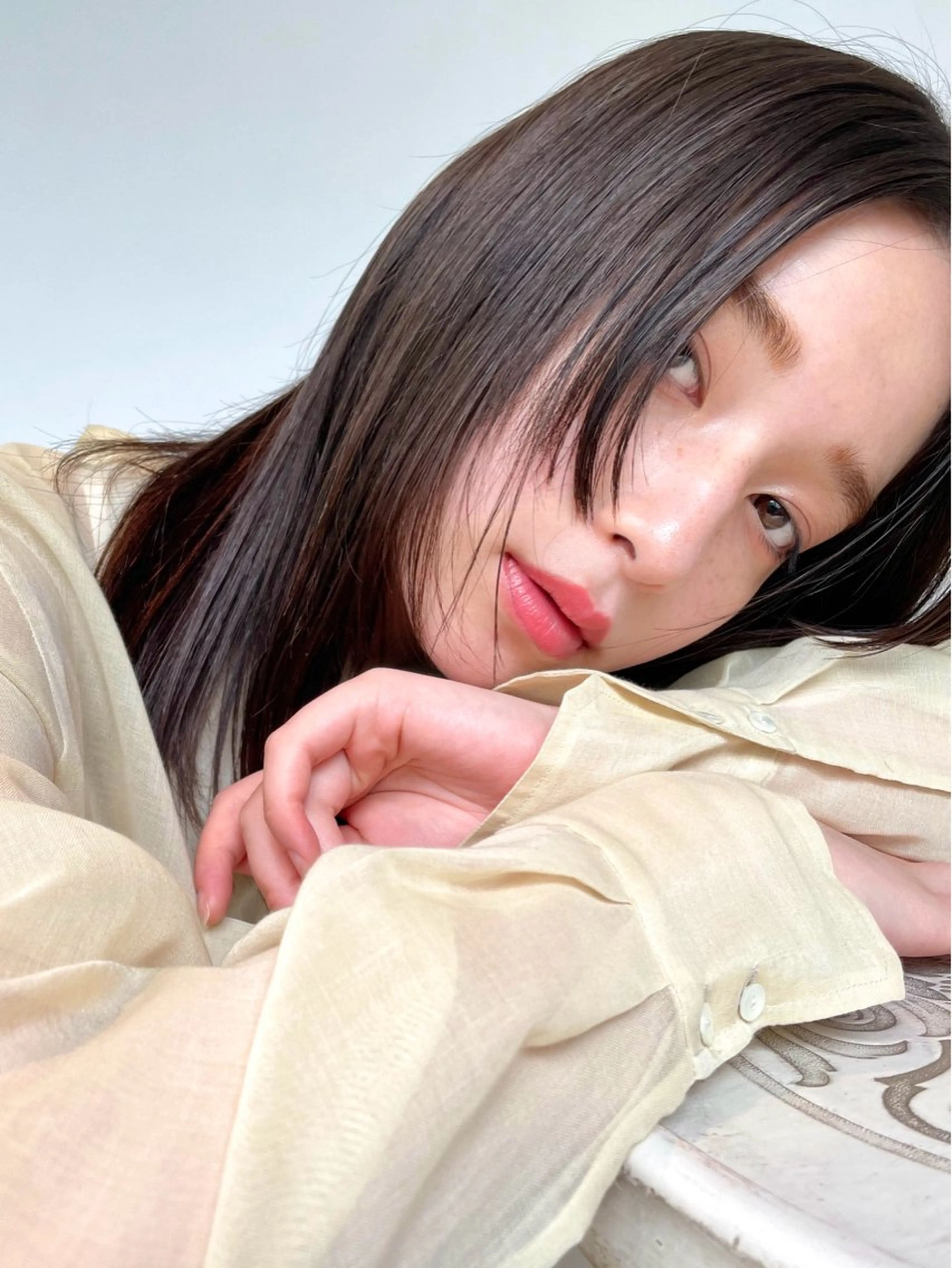 セミロング パーマ 銀座No.1髪質改善 縮毛矯正/本木のヘアスタイル