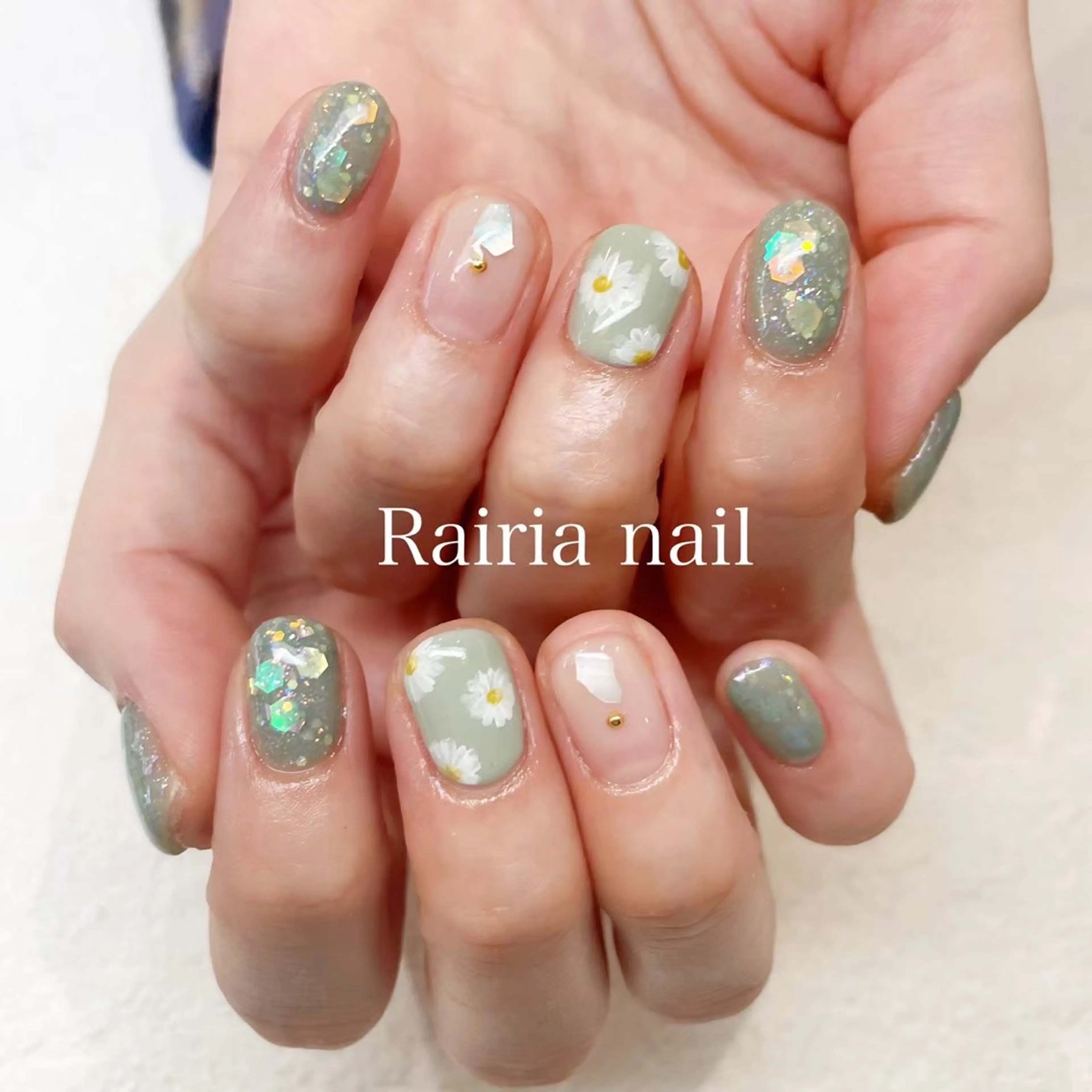 ネイル アートネイル ジェルネイル 持ち込み ニュアンスネイル パラジェル Rairia nail本八幡店のネイルデザイン
