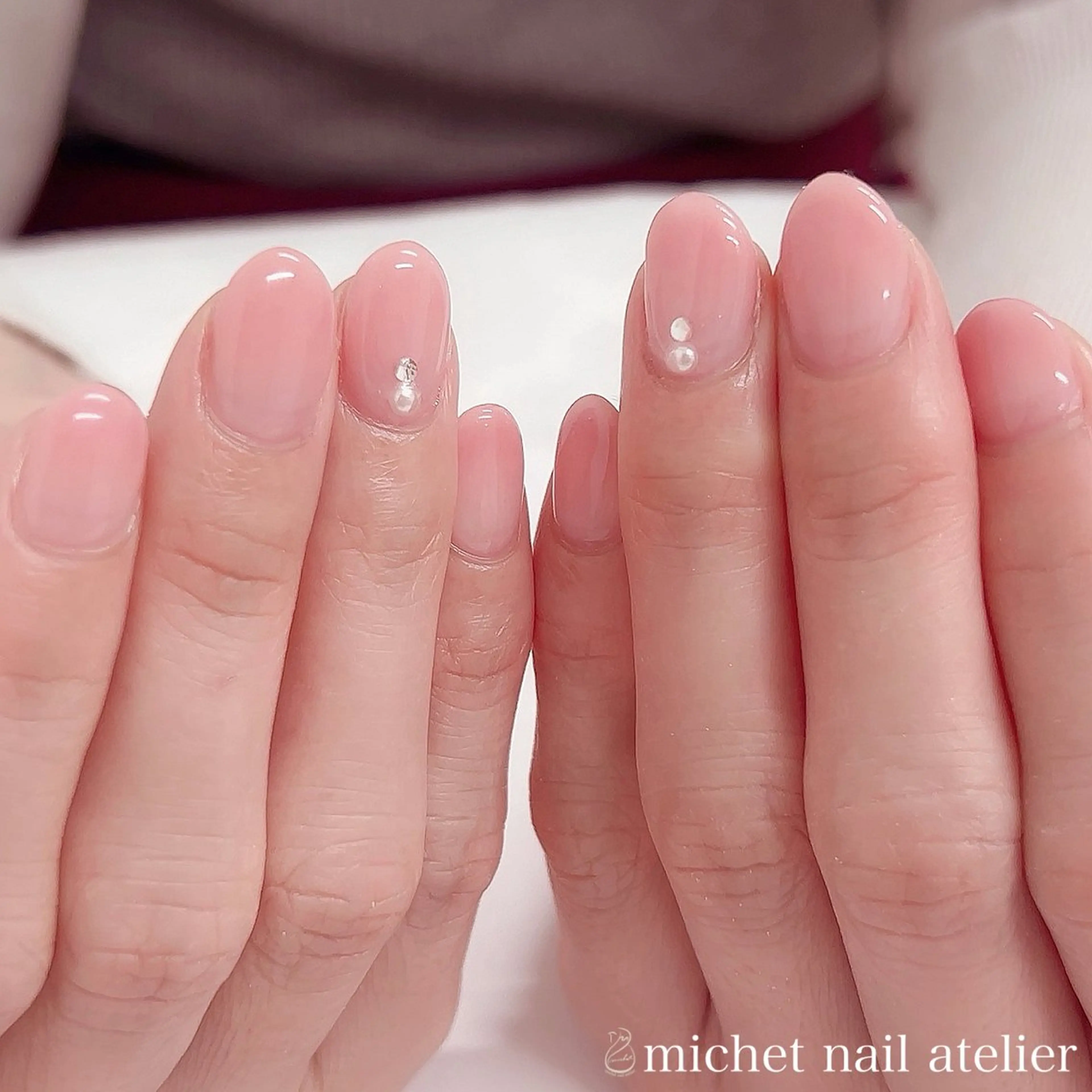 ネイル アートネイル ジェルネイル グラデーション ピンク シンプルネイル ハンドネイル h. rikaのネイルデザイン