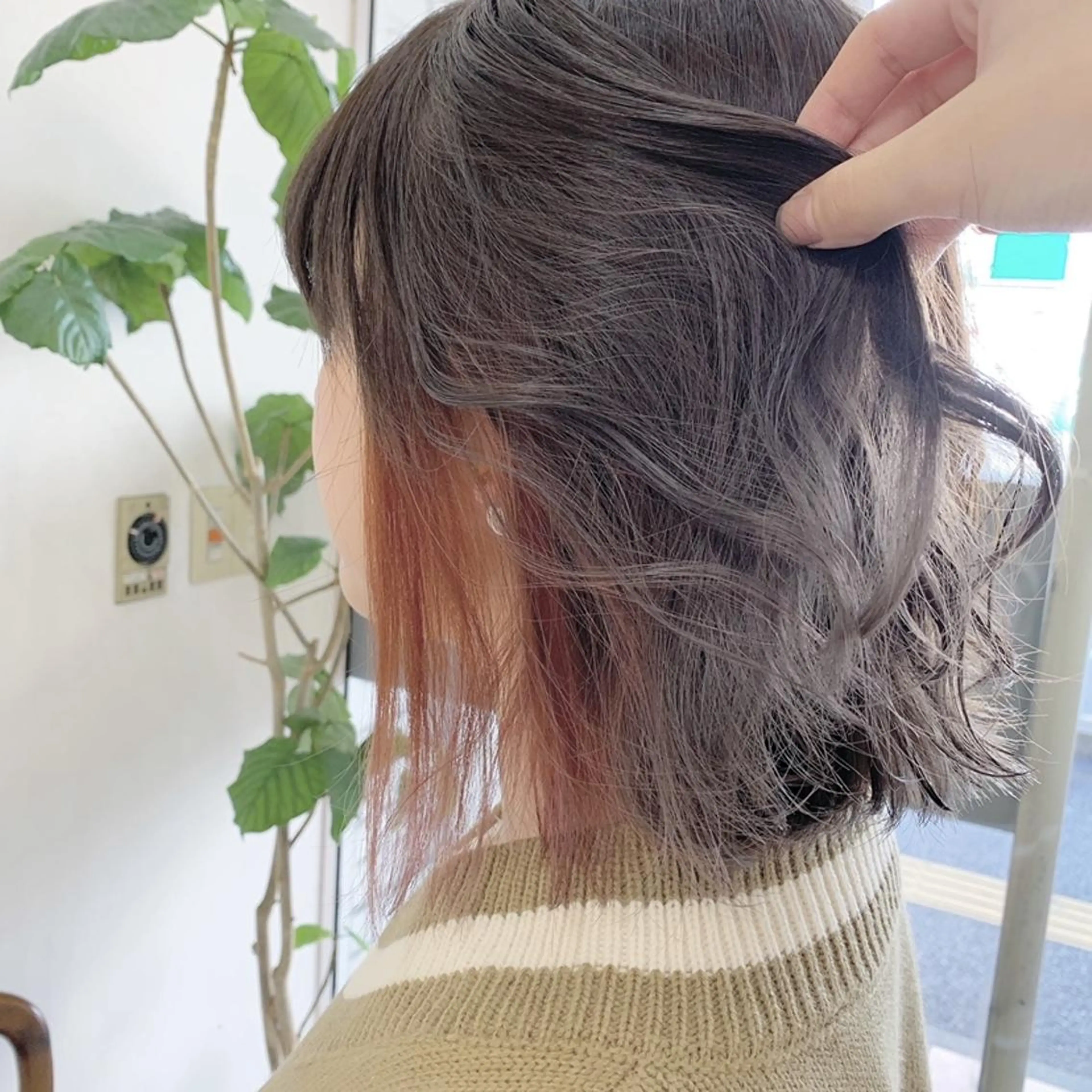 ショート カラー インナーカラー オレンジ beauty   beast 西新店のヘアスタイル