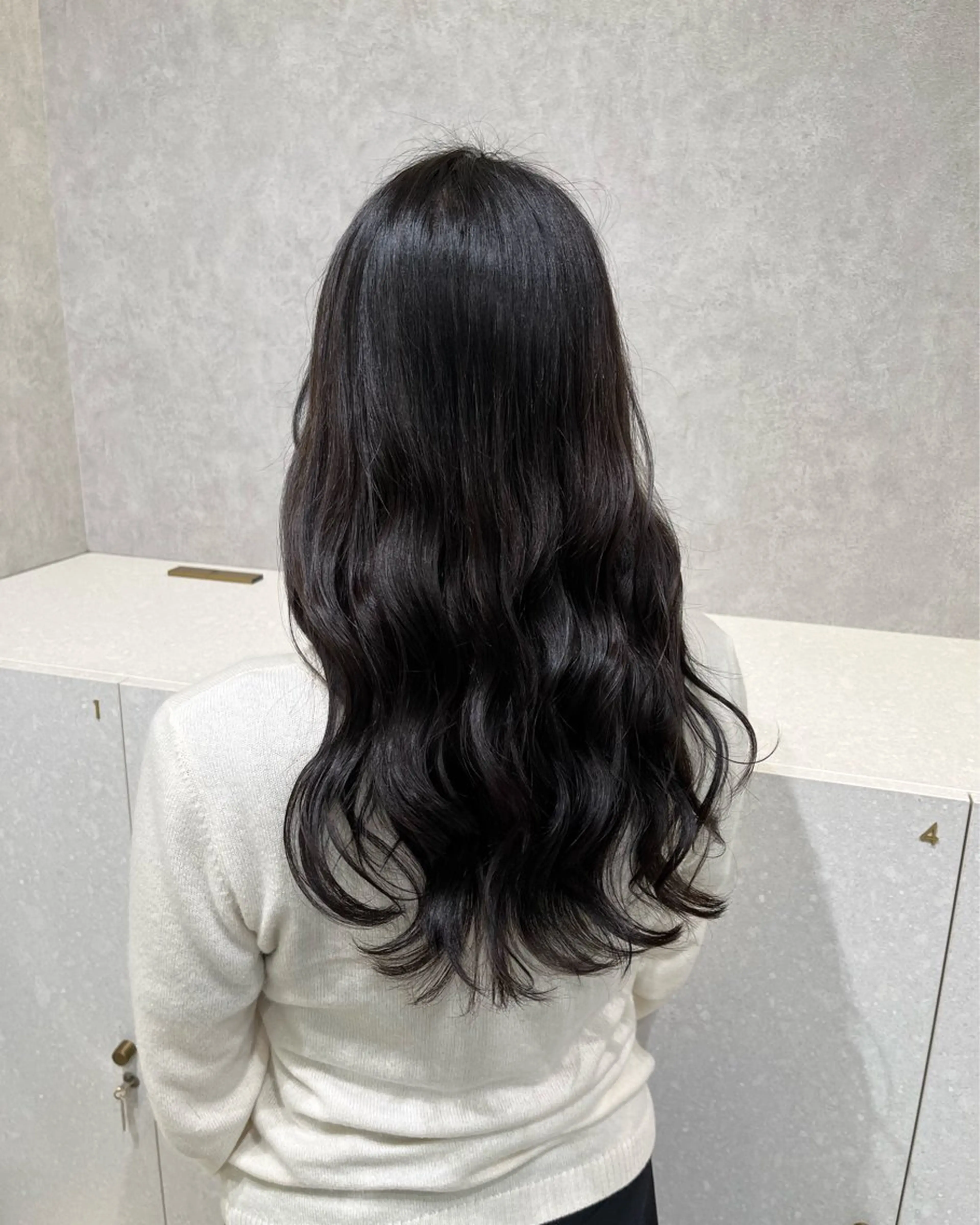 セミロング カラー カット ヘアカラー トリートメント 韓国ヘア🇰🇷透明 感カラー/yui🎀のヘアスタイル