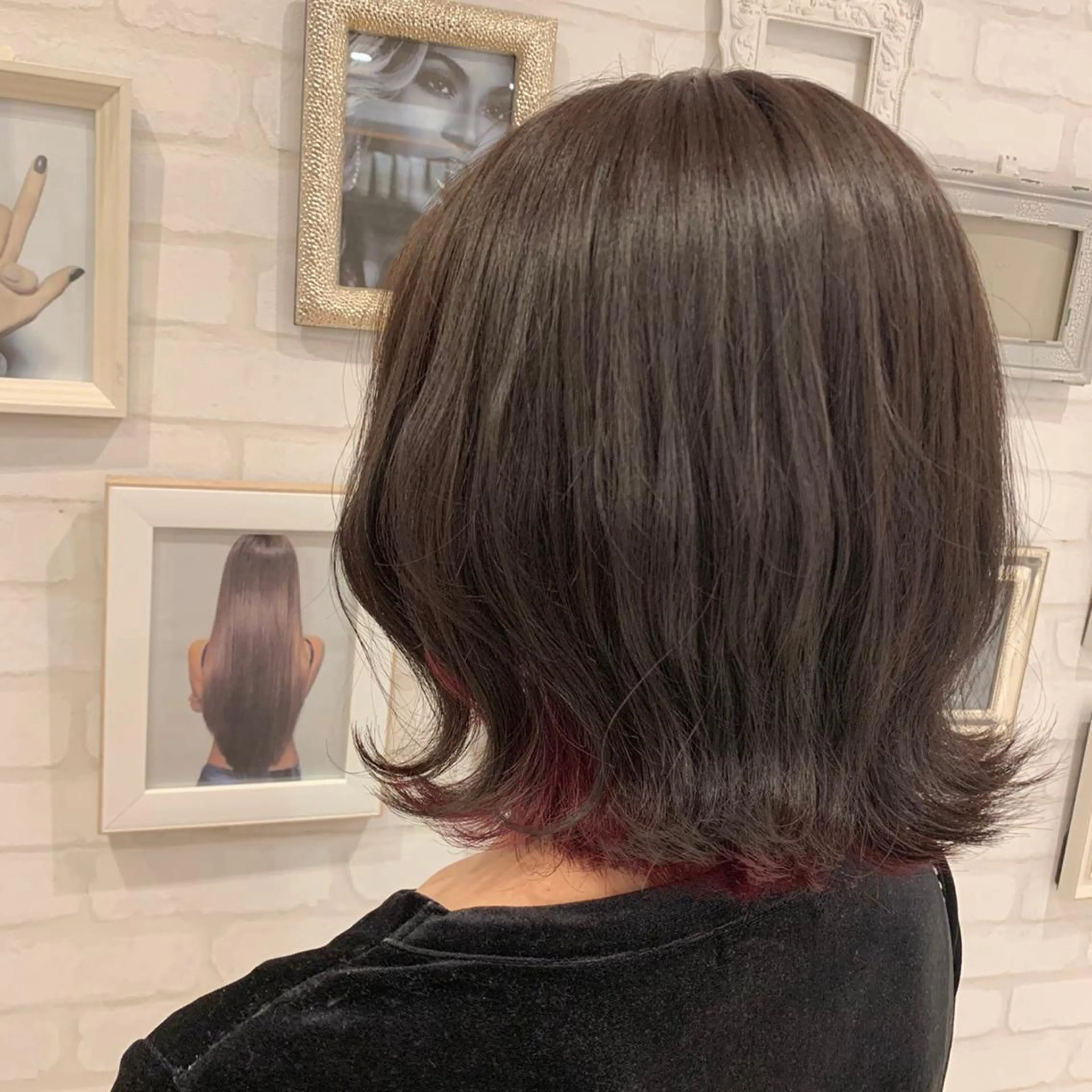 ミディアム 尾崎 優也のヘアスタイル