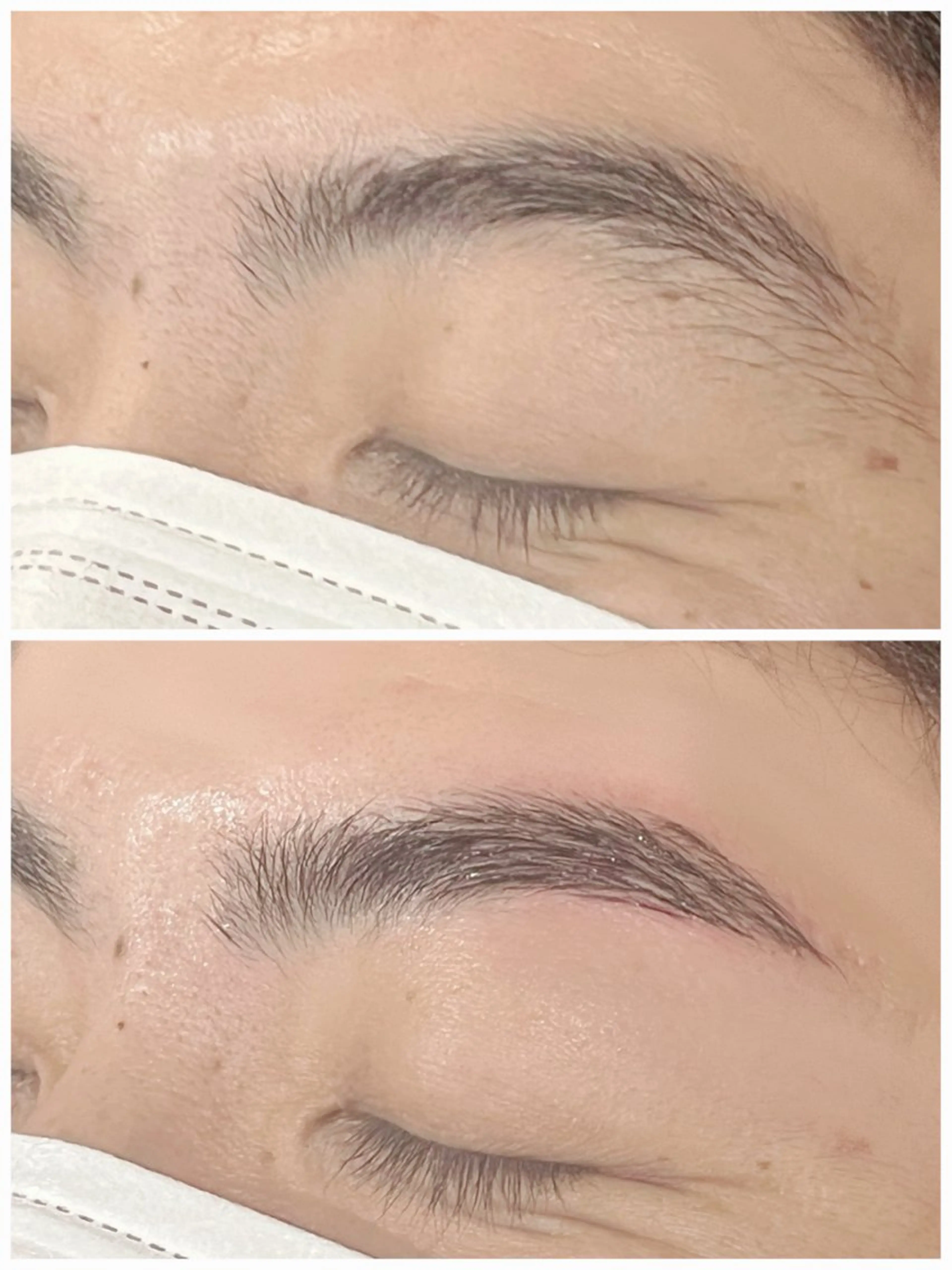 【メンズ眉毛WAX脱毛】低刺激wax使用◎似合わせアイブロウ¥3500（最低2週間は自己処理をしないでご来店下さい。）の写真