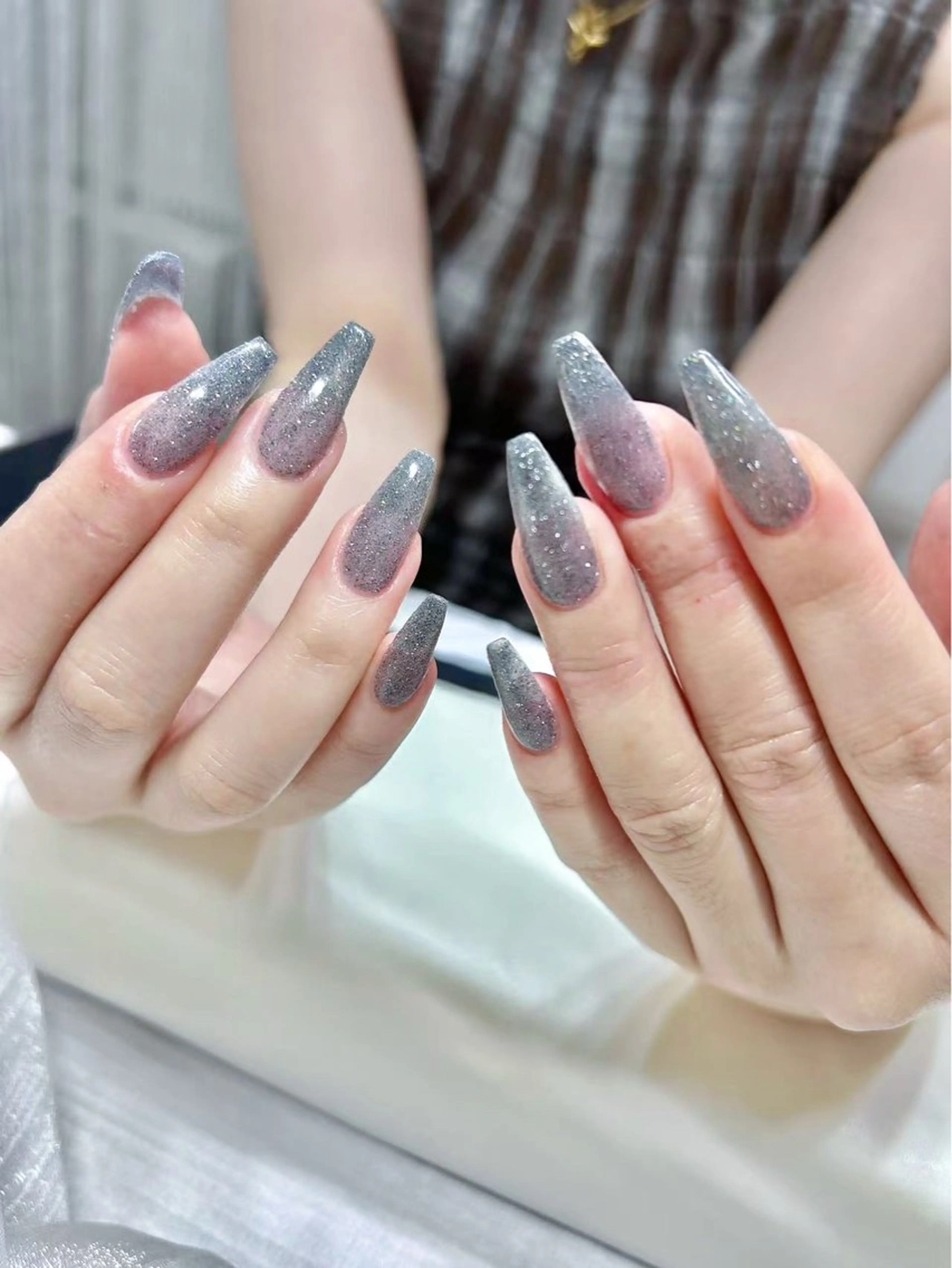 ネイル スカルプネイル シンプルネイル Lunailsalon所属・Lu nailsalonのネイルデザイン