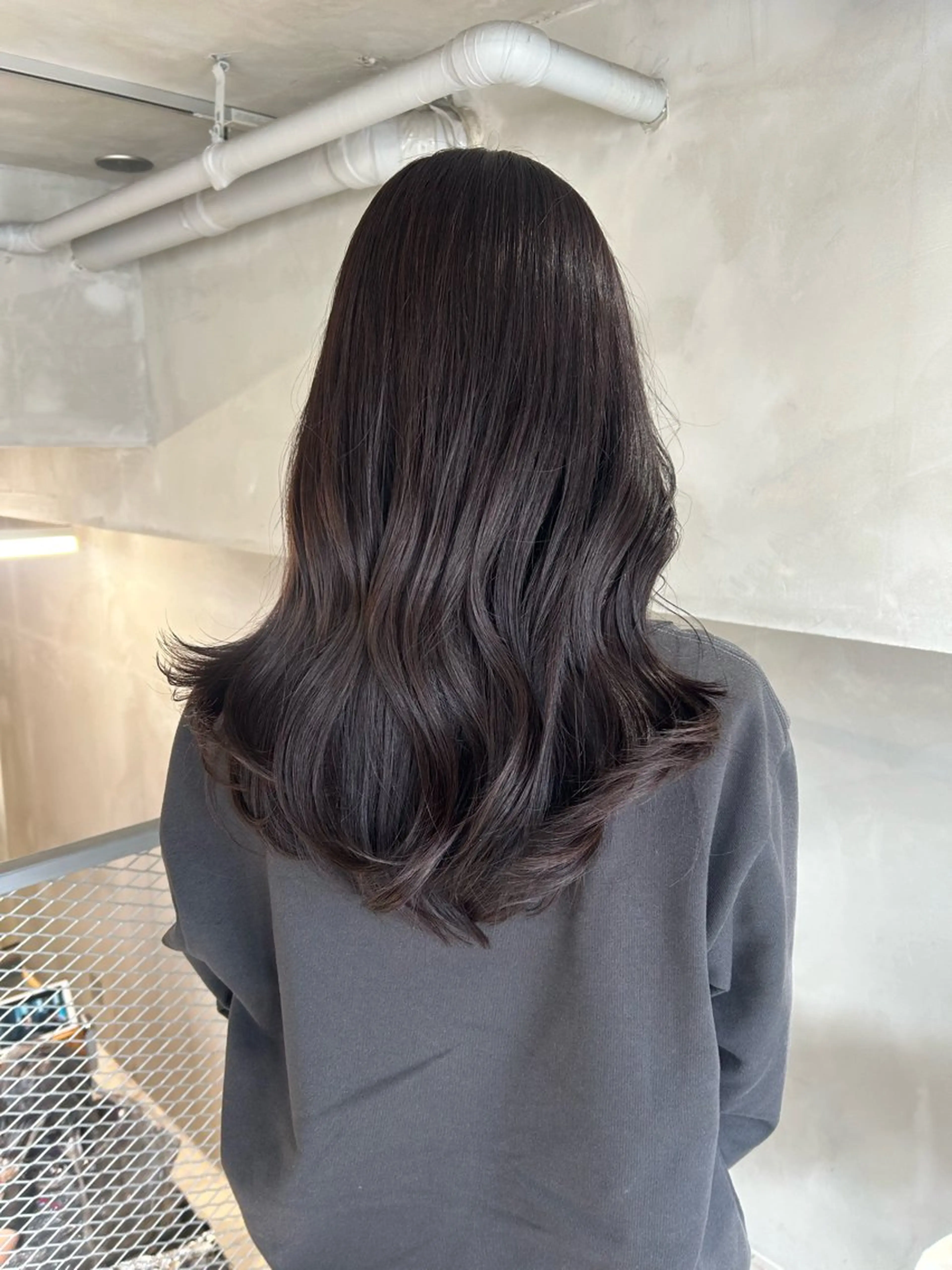 ロング カラー アディクシーカラー 透明感カラー グレージュ ラベンダーカラー ラベンダーグレージュ カット ヘアカラー トリートメント 透明感カラー🫧 nanohaのヘアスタイル