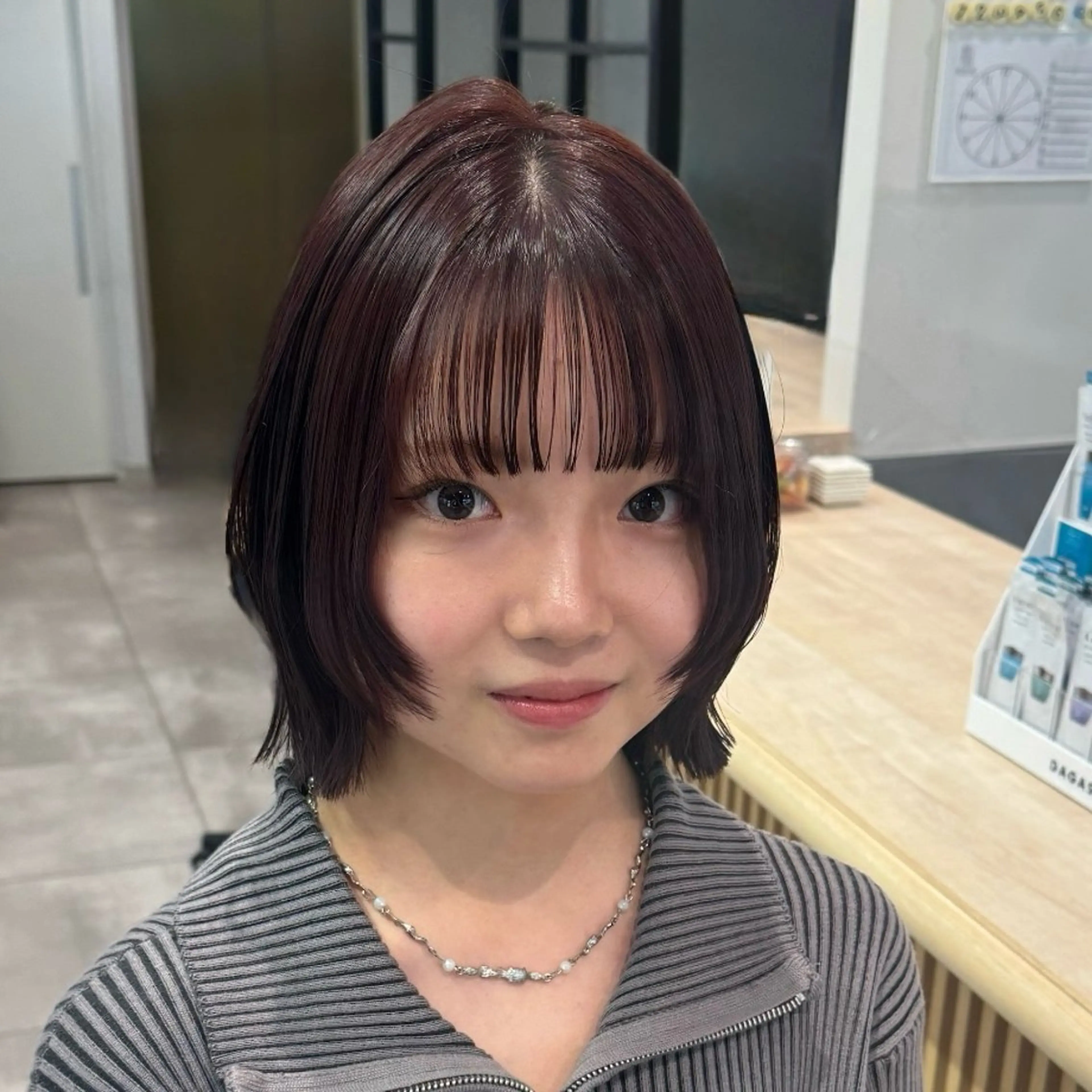 カラー カット ヘアカラー 韓国ヘア AINA🐱のヘアスタイル