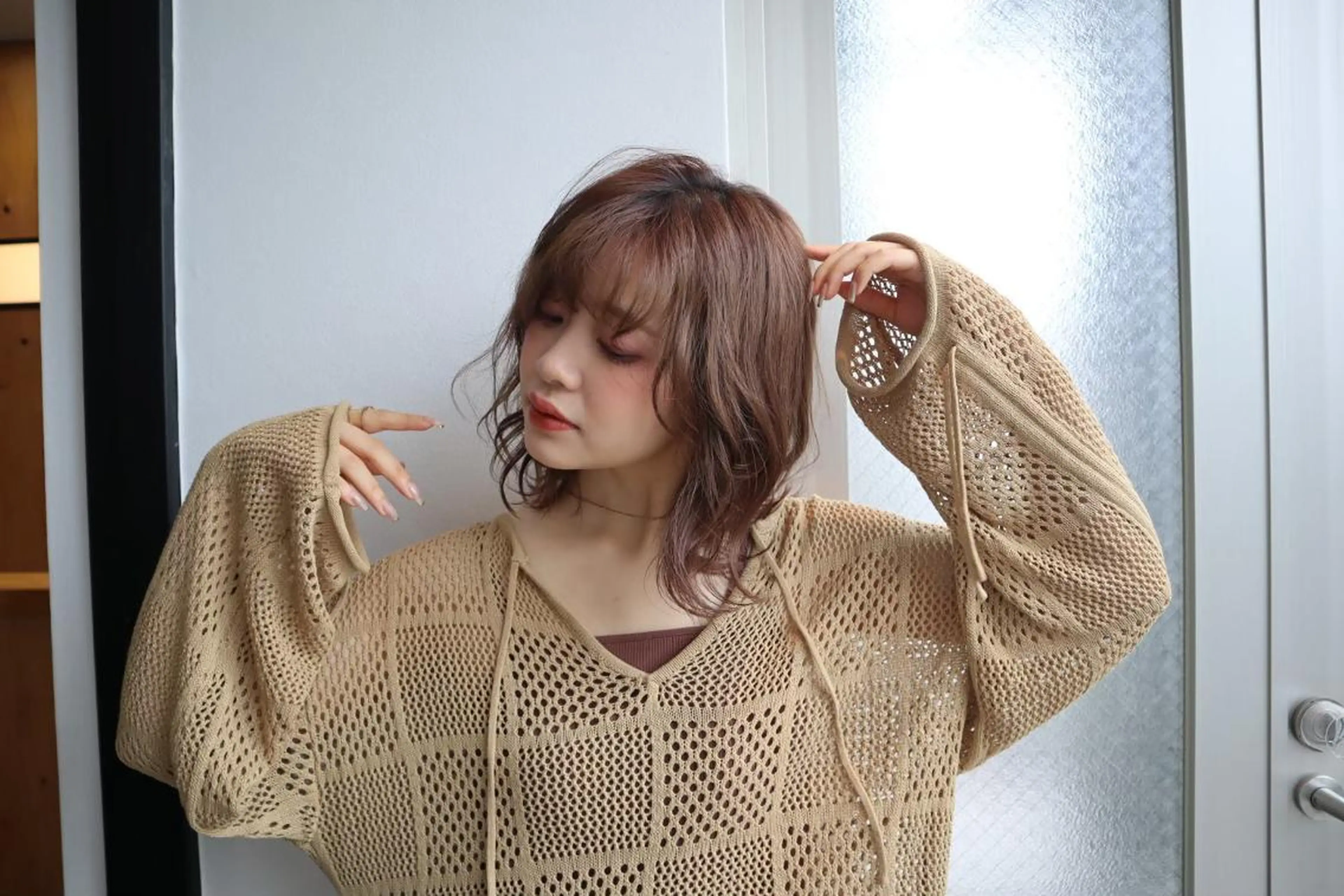 カラー ミディアム カット ヘアカラー 本通り/透明感カラー 髪質改善/ボブ/祐樹のヘアスタイル