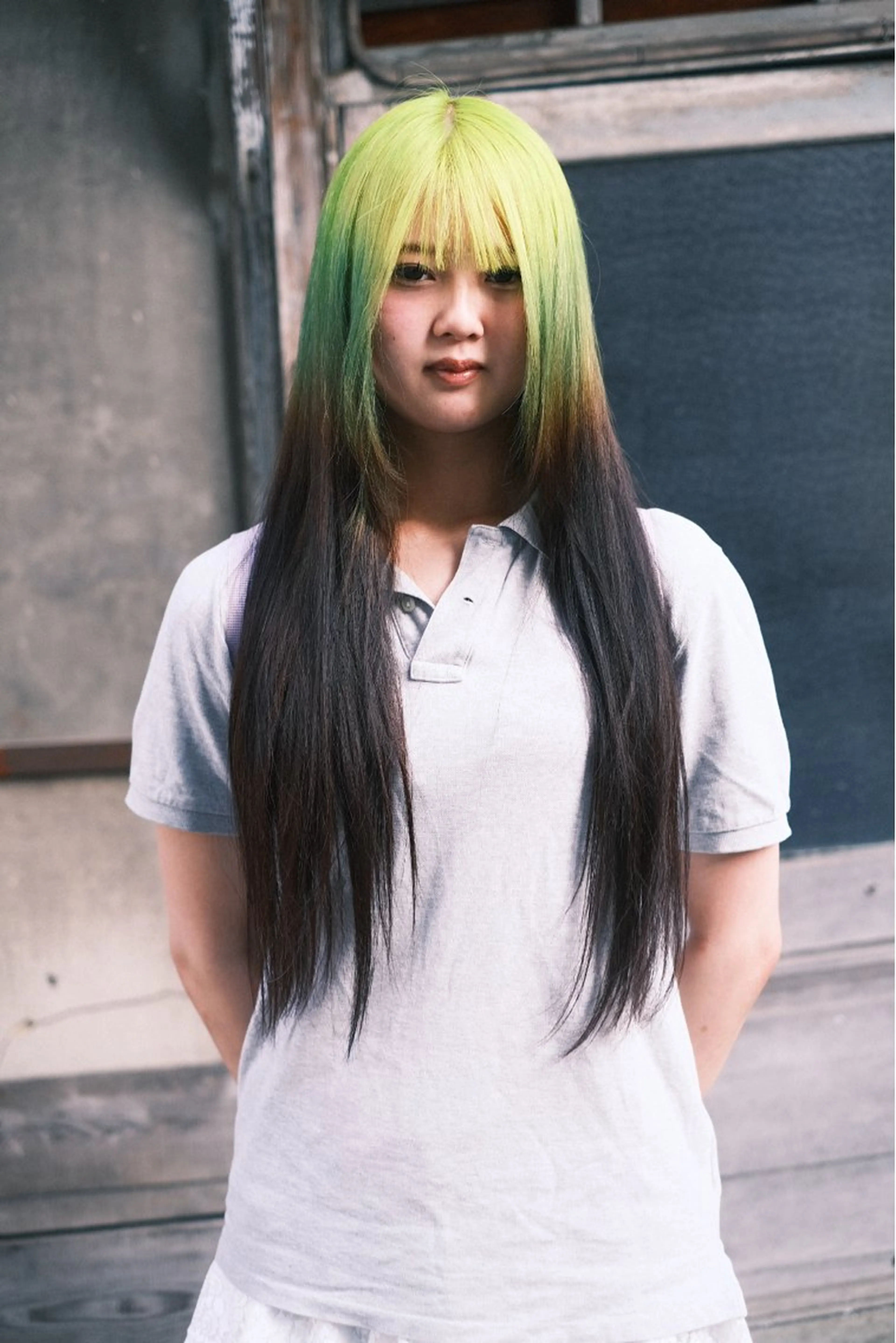 ロング カラー ヘアアレンジ ヘアカラー トリートメント 個性爆弾💣 ダブルカラー/ゆかのヘアスタイル