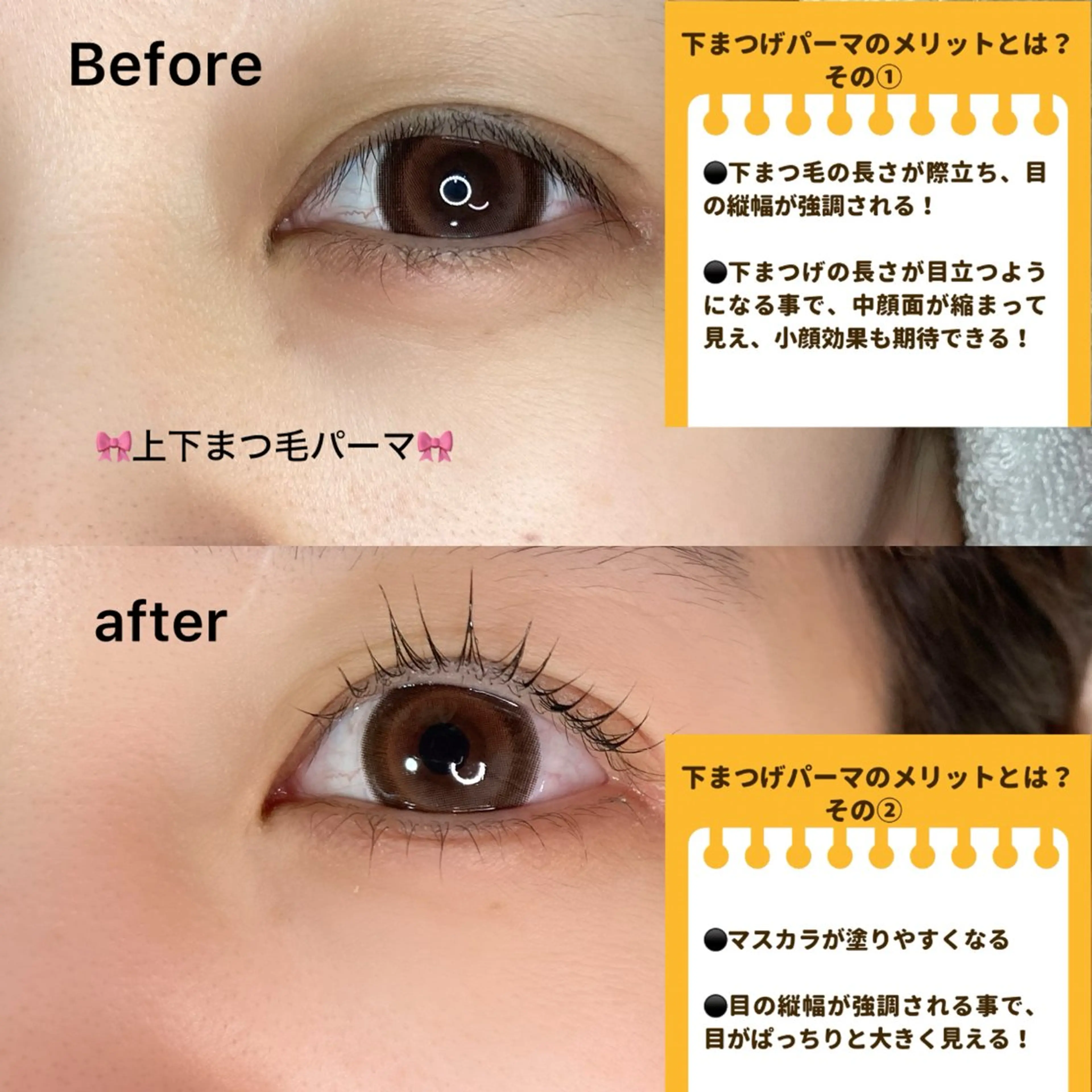 ミニモ学割🎀【u24)上下まつ毛パーマ💎の写真