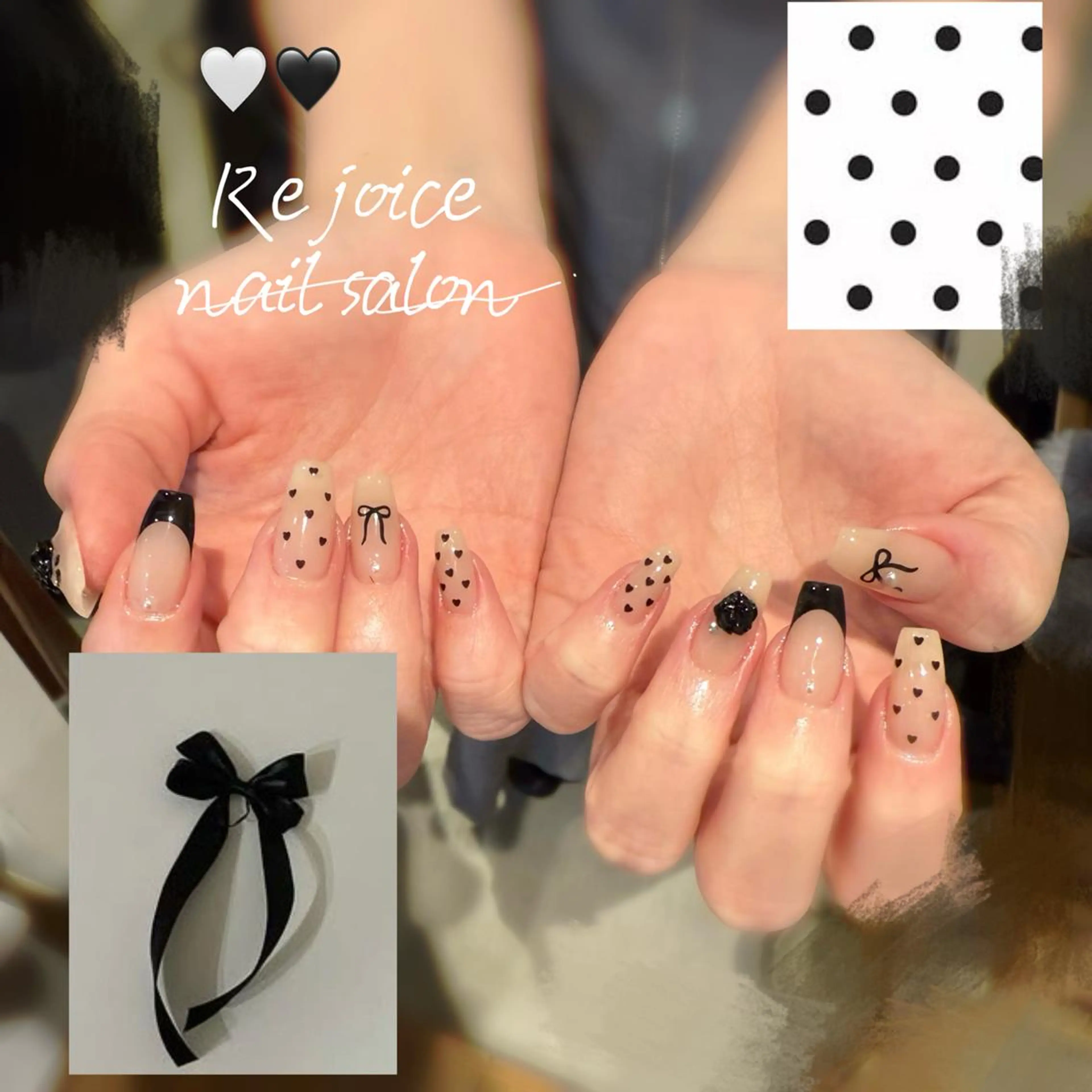 ネイル フレンチネイル ハート シンプルネイル Rejoice Nail Salonのネイルデザイン