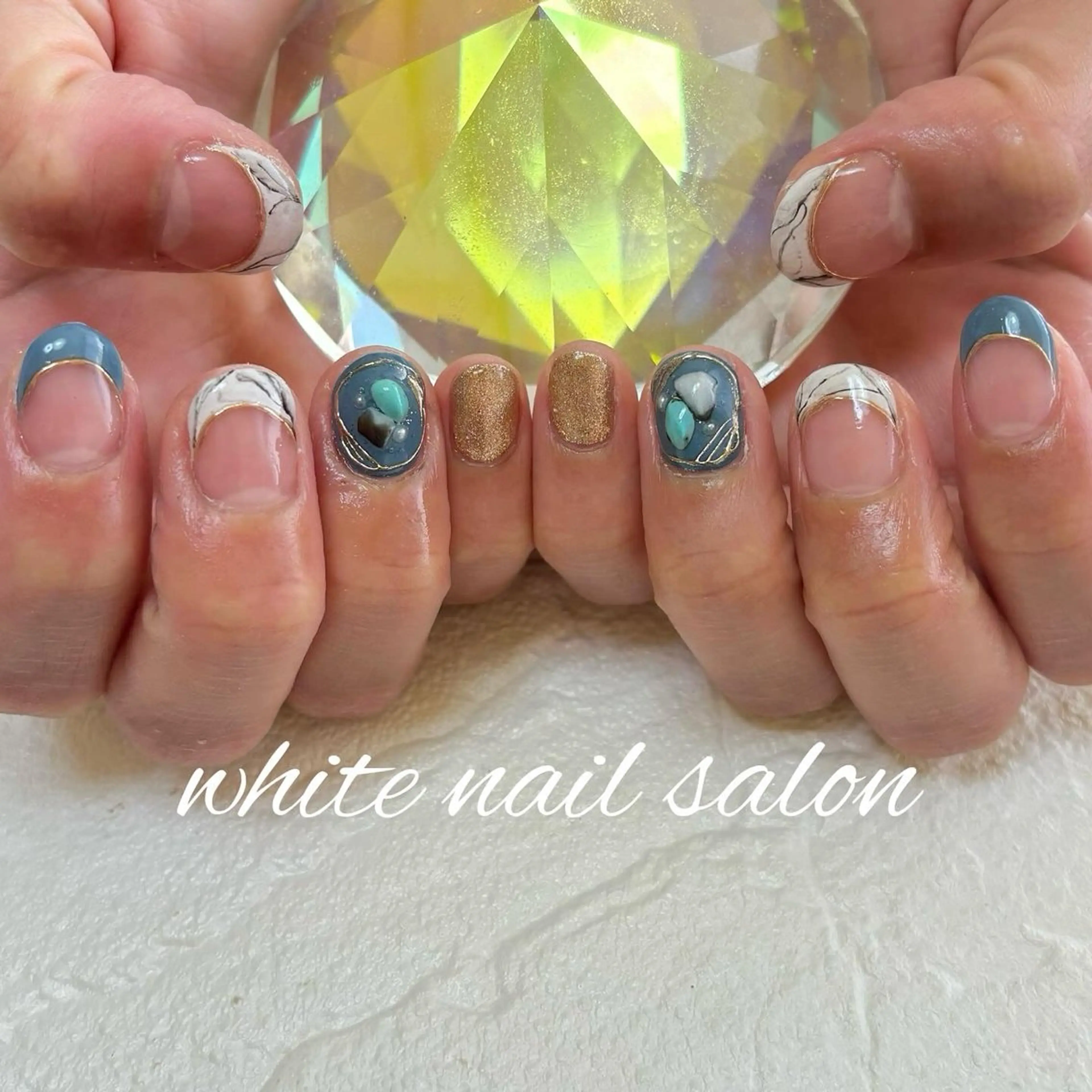 ネイル フットネイル ハンドネイル white nail salonのネイルデザイン