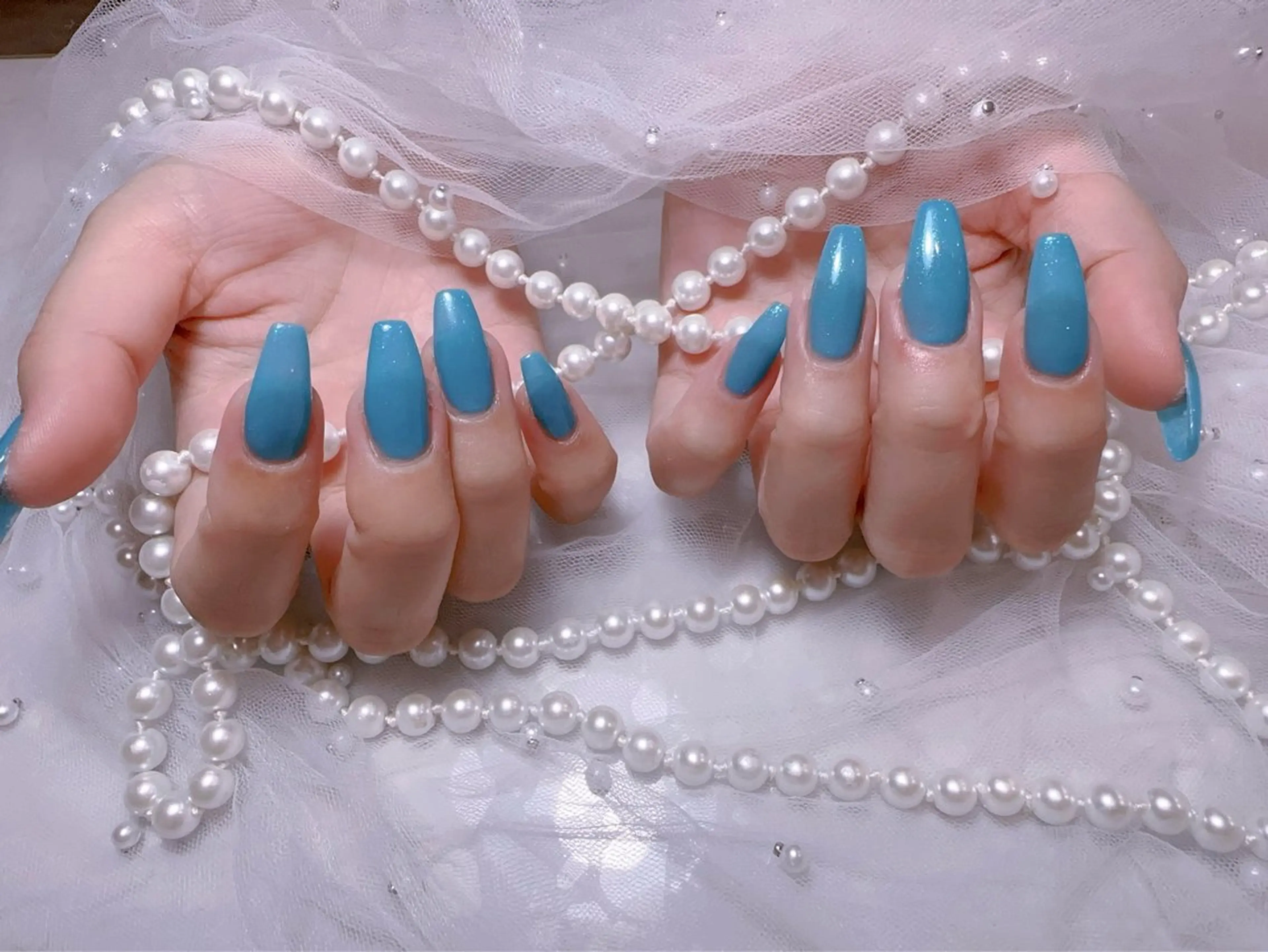 ネイル 長さ出し ワンカラーネイル ネイルチップ You&Me Miyuのネイルデザイン