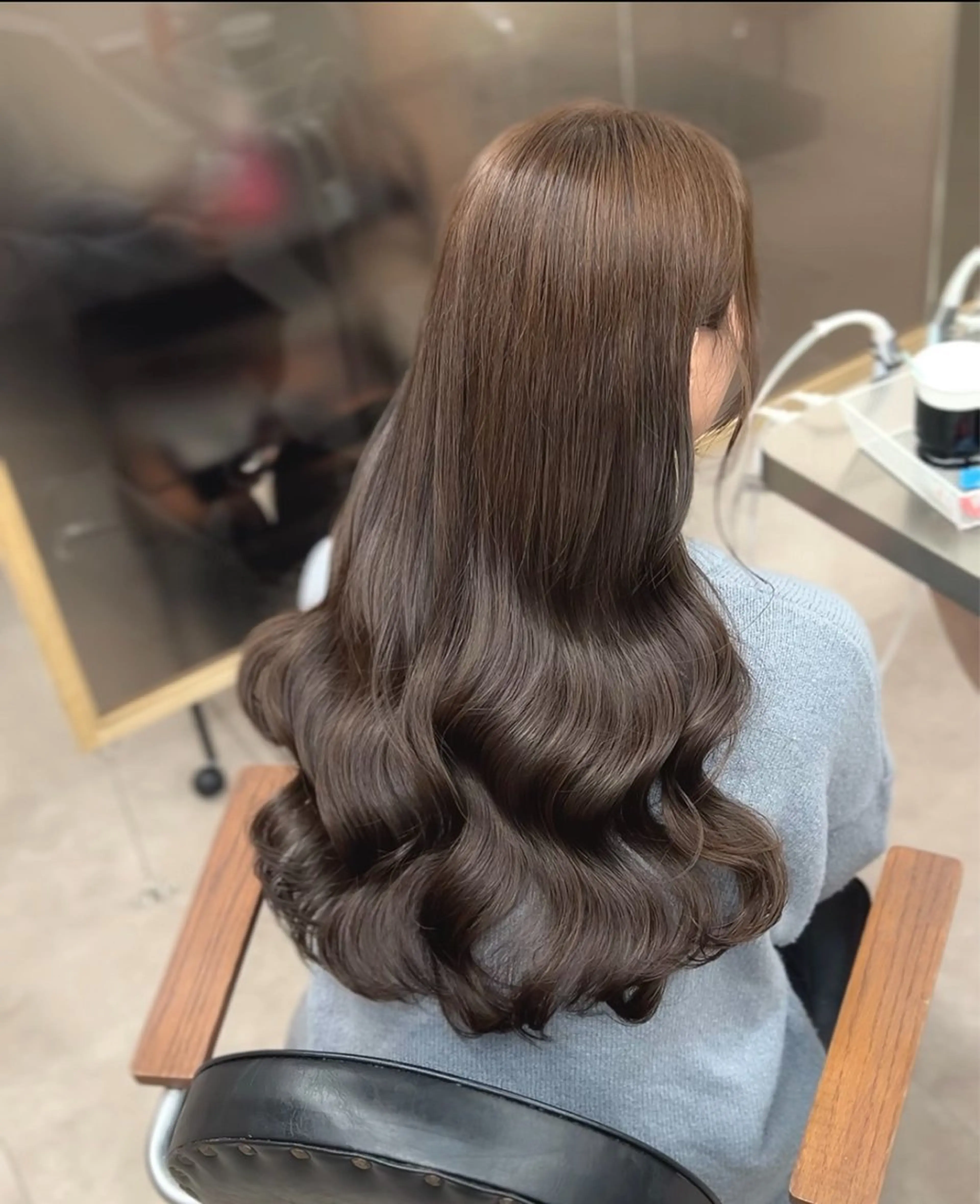 ロング カラー ベージュカラー ブリーチ ブリーチなしカラー 学生 トリートメント ヘアカラー 梅田/ベージュ／ 艶カラー／三宅空翔のヘアスタイル