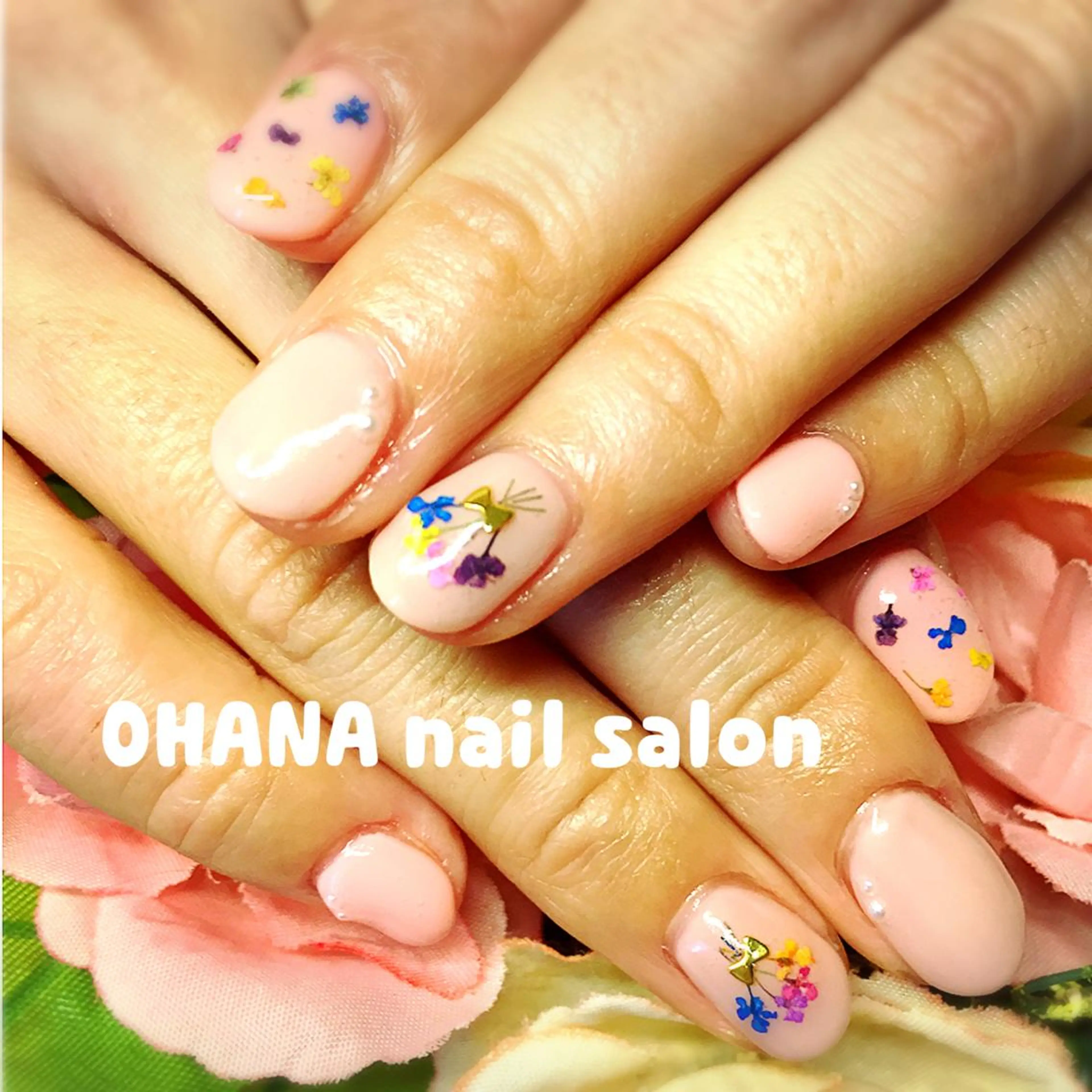 ネイル ジェルネイル 春ネイル 那覇🏝️台湾人 ネイリストSHIUのネイルデザイン
