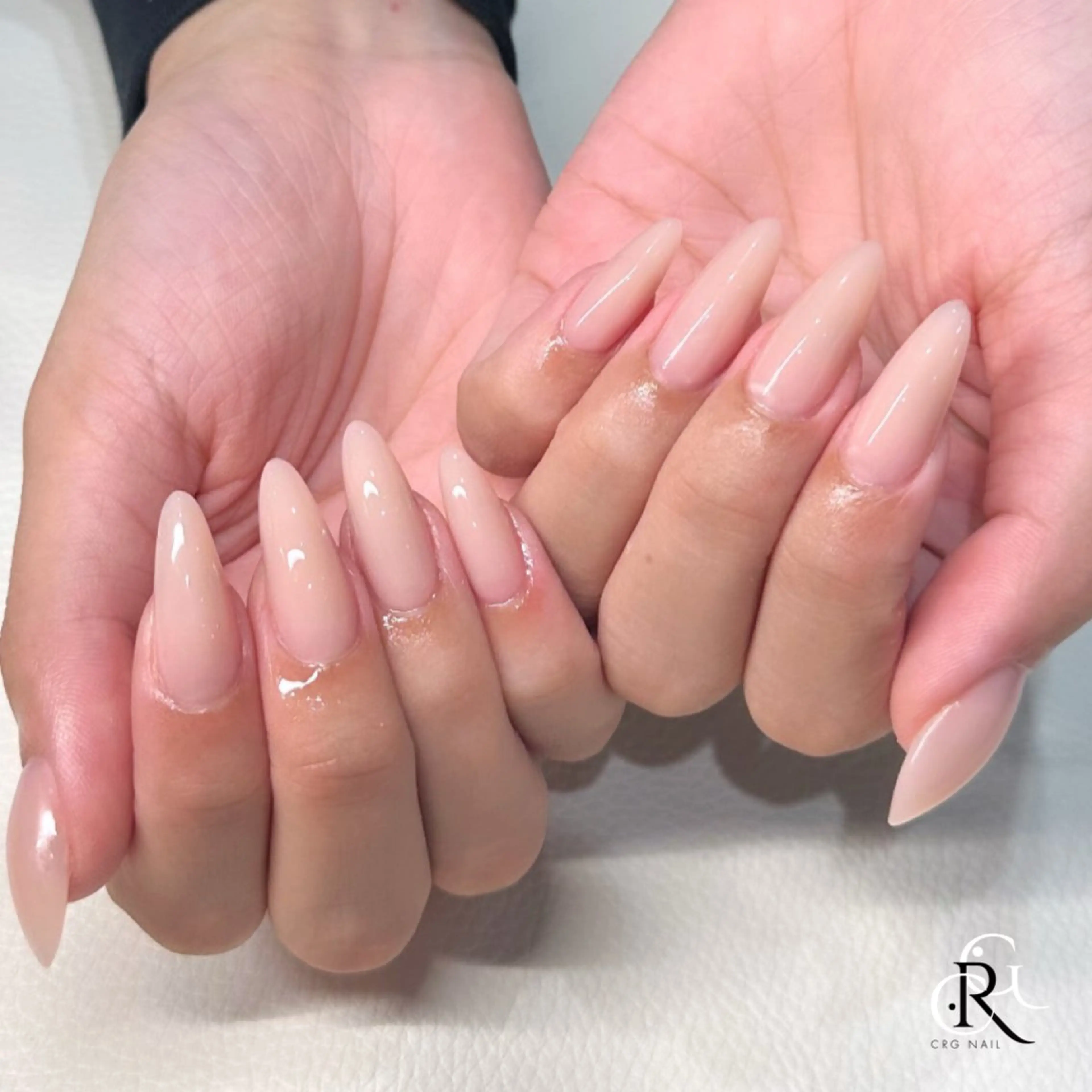 ネイル ワンカラーネイル ピンク ハンドネイル 美フォルム✨ CRG　RURIのネイルデザイン