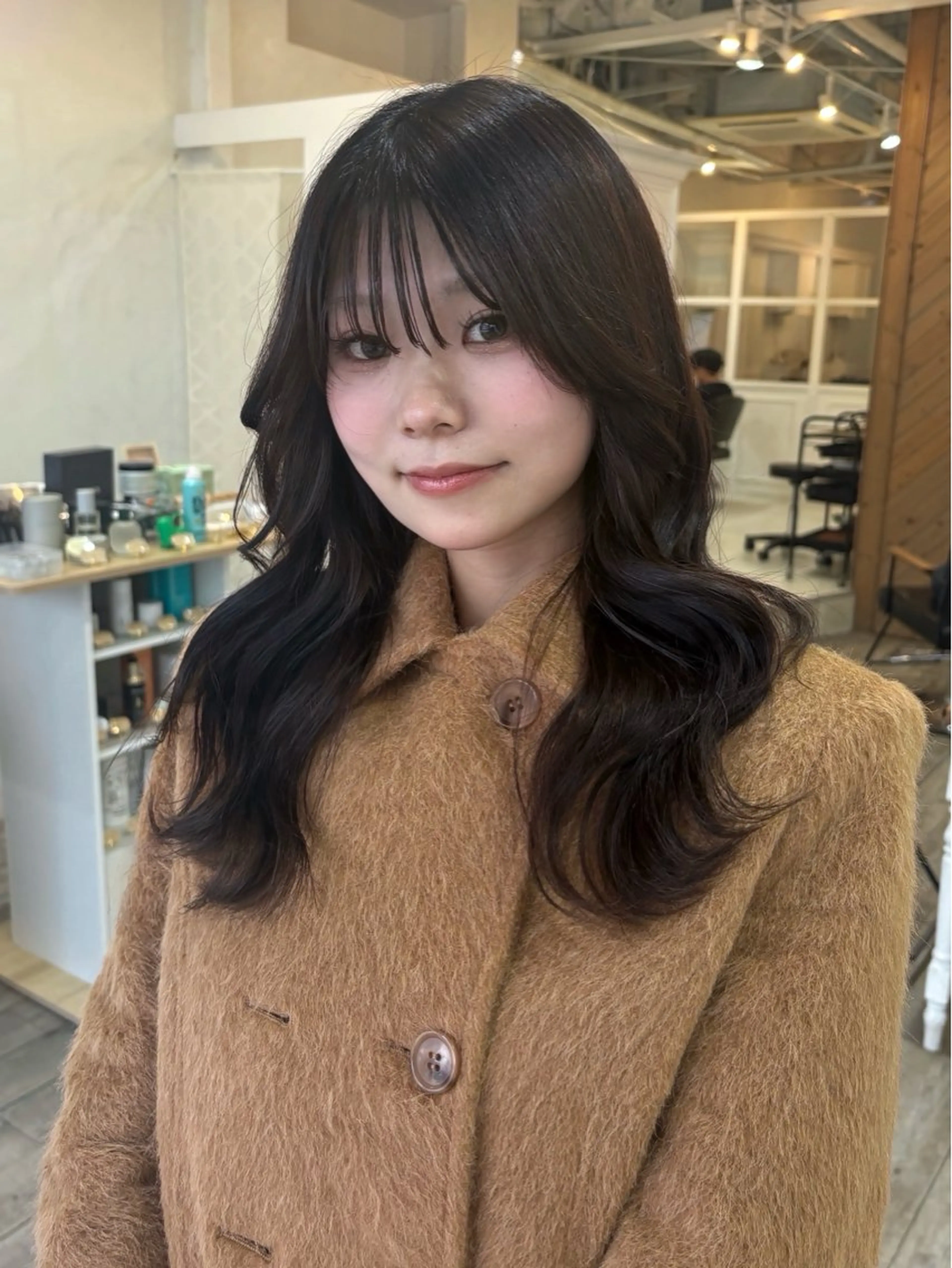 セミロング レイヤーカット カット トリートメント ヘアセット ROMEO  京橋店 藤井 碧羽のヘアスタイル