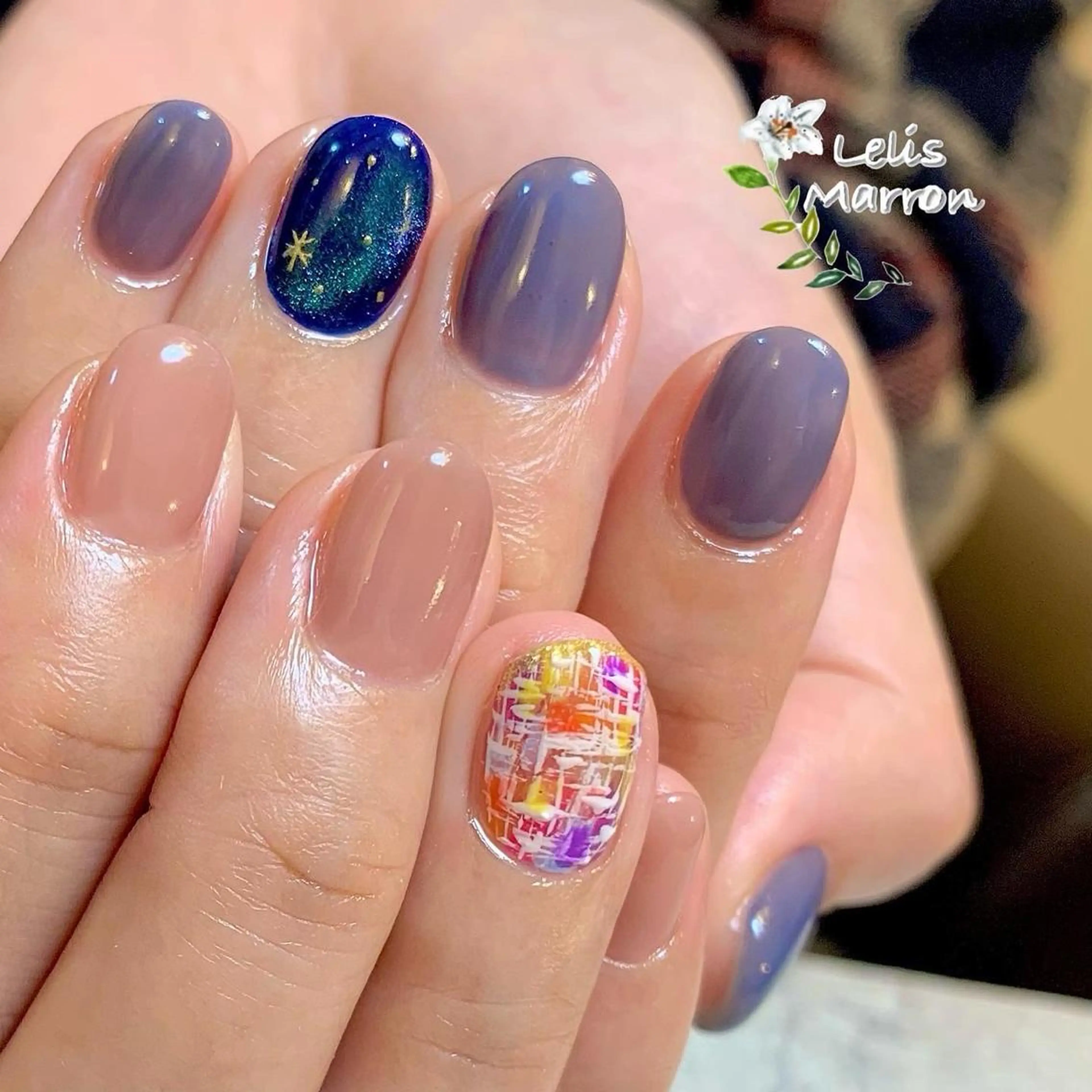 ネイル ハンドネイル Lelis Marron所属・岸 侑李のネイルデザイン