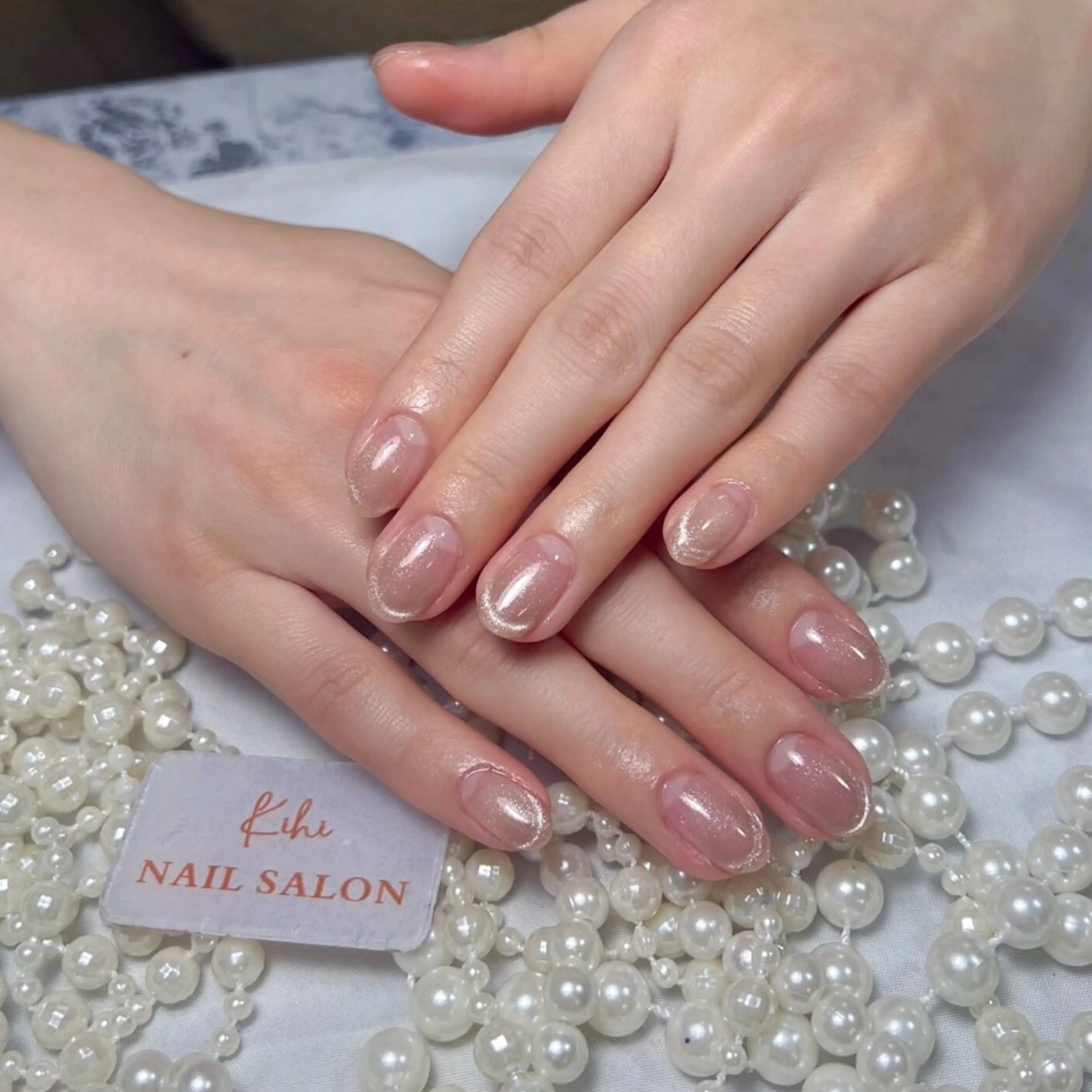 ネイル アートネイル フレンチネイル ジェルネイル グラデーション 韓国ネイル ハンドネイル 💕鈴木ユリ パラジェル/オフ無料のネイルデザイン