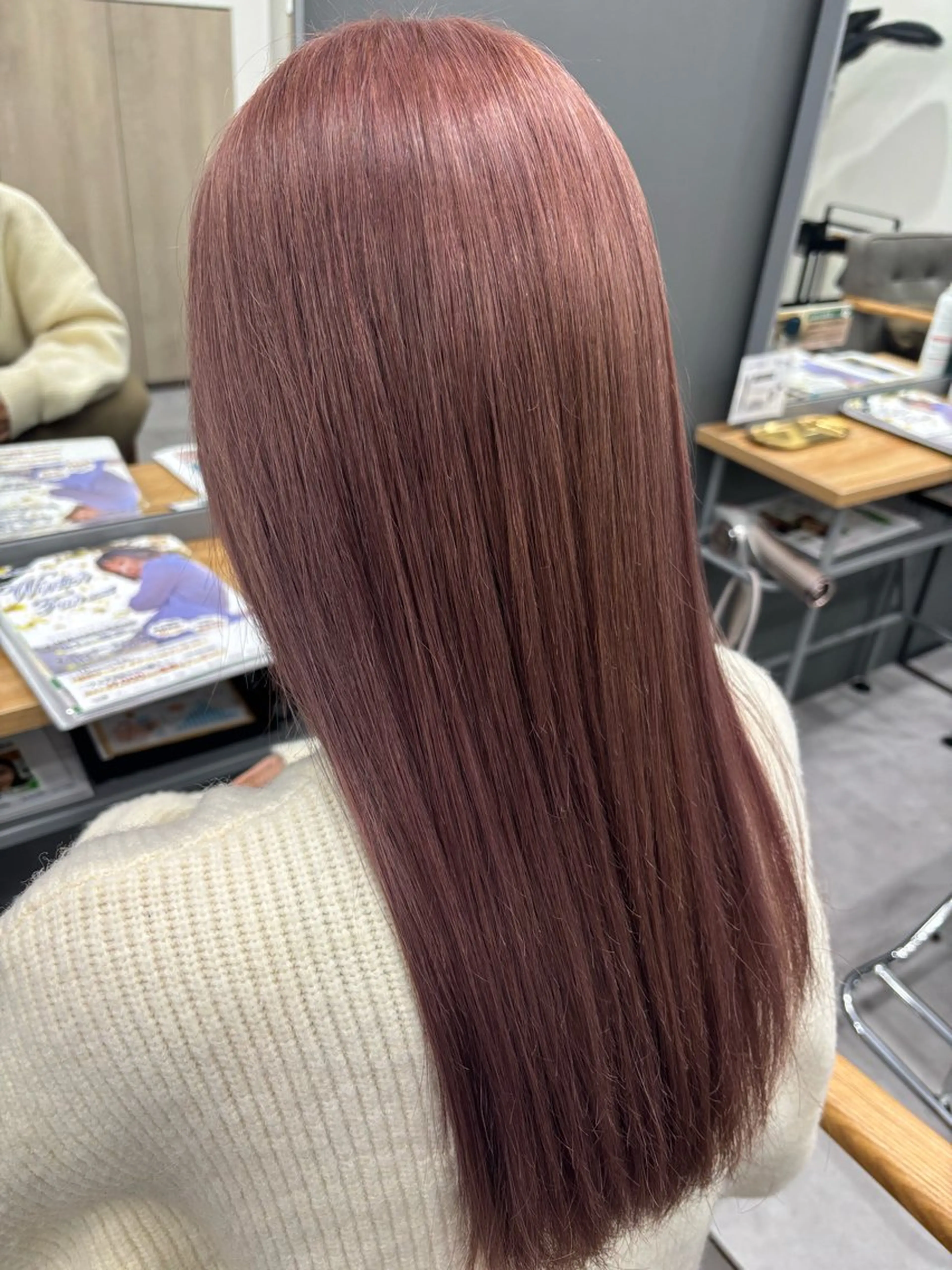 ロング カラー ヘアカラー ルプラボウ あいか 韓国ヘア/艶髪のヘアスタイル