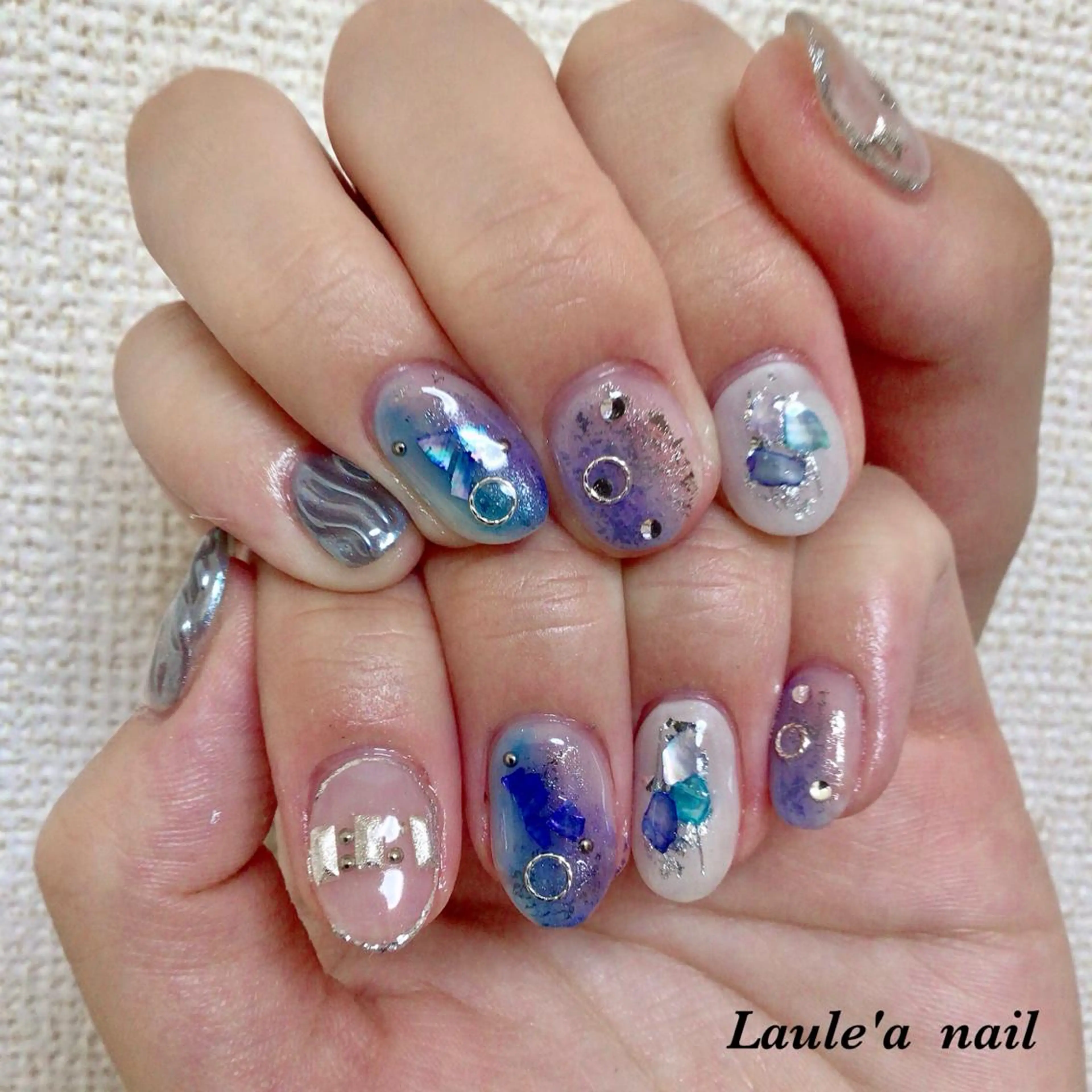 ロング ネイル マツエク・マツパ 福田 加奈のネイルデザイン