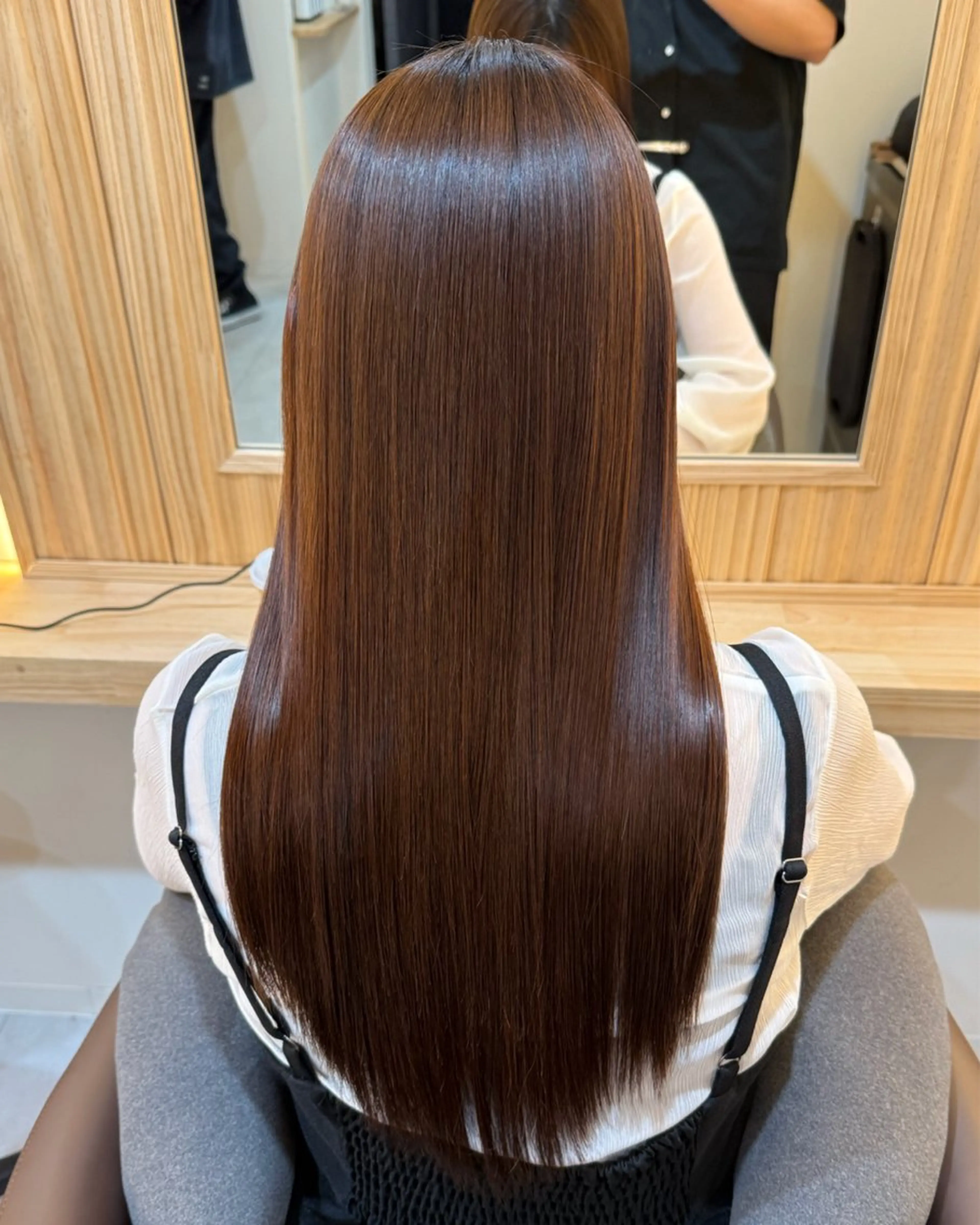 ロング ケアカラー 髪質改善 トリートメント 縮毛矯正 トリートメント attrait南堀江所属・KAISEI髪質改善 /縮毛矯正のヘアスタイル