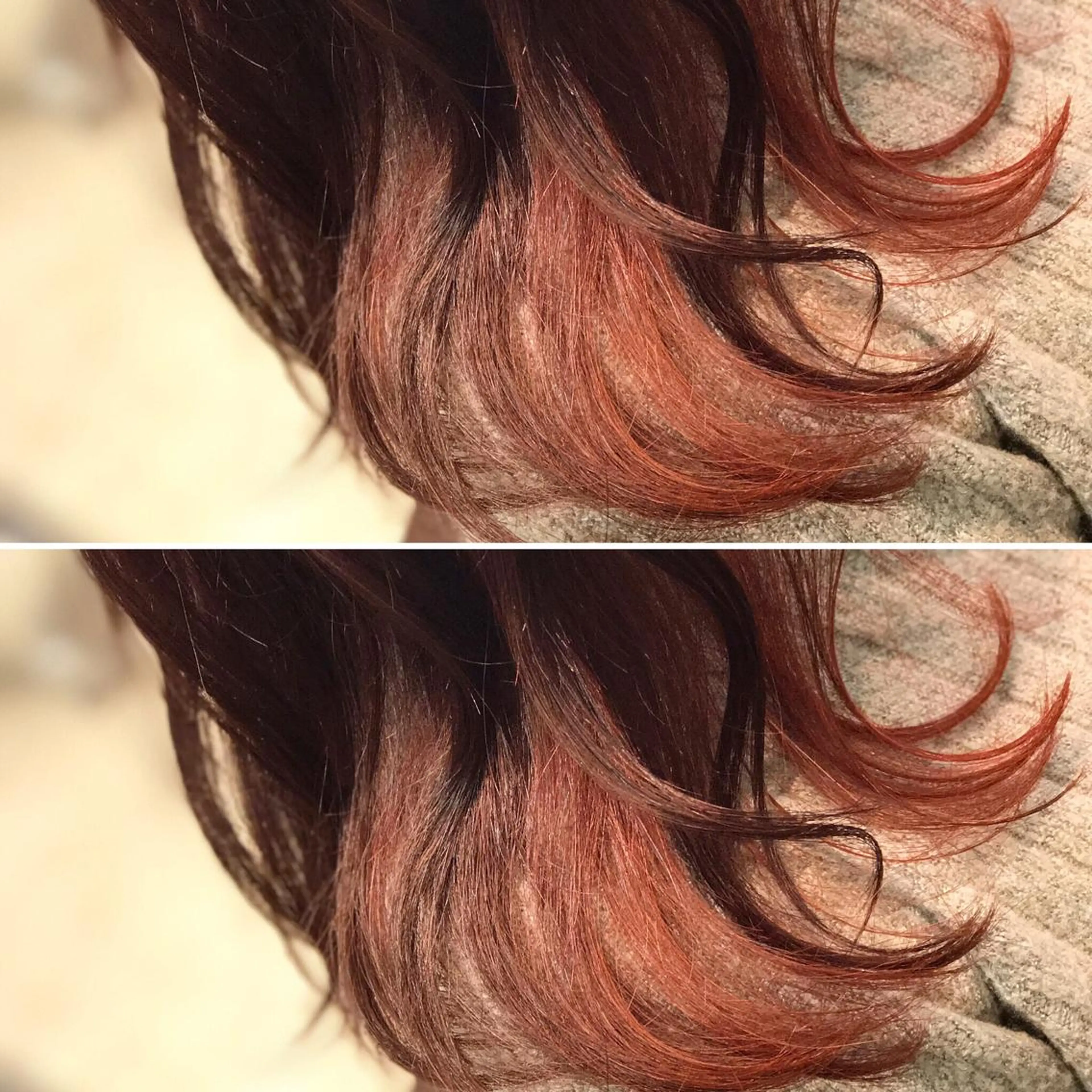 セミロング ロング カラー パーマ インナーカラー オレンジ tetote天王寺店所属・SHOTA 大人ショートのヘアスタイル