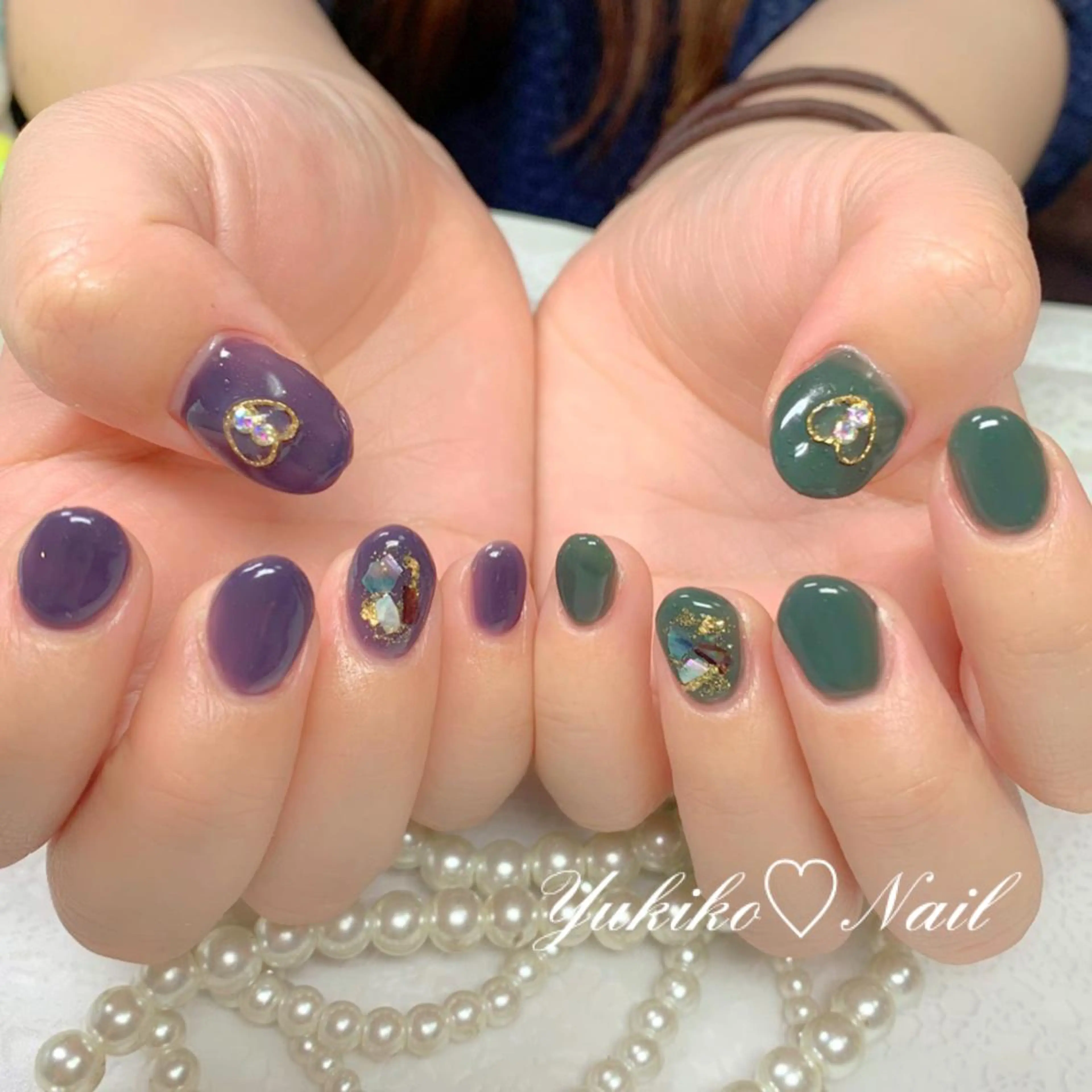 ネイル アートネイル ワンカラーネイル ハンドネイル ユキコ ネイルのネイルデザイン