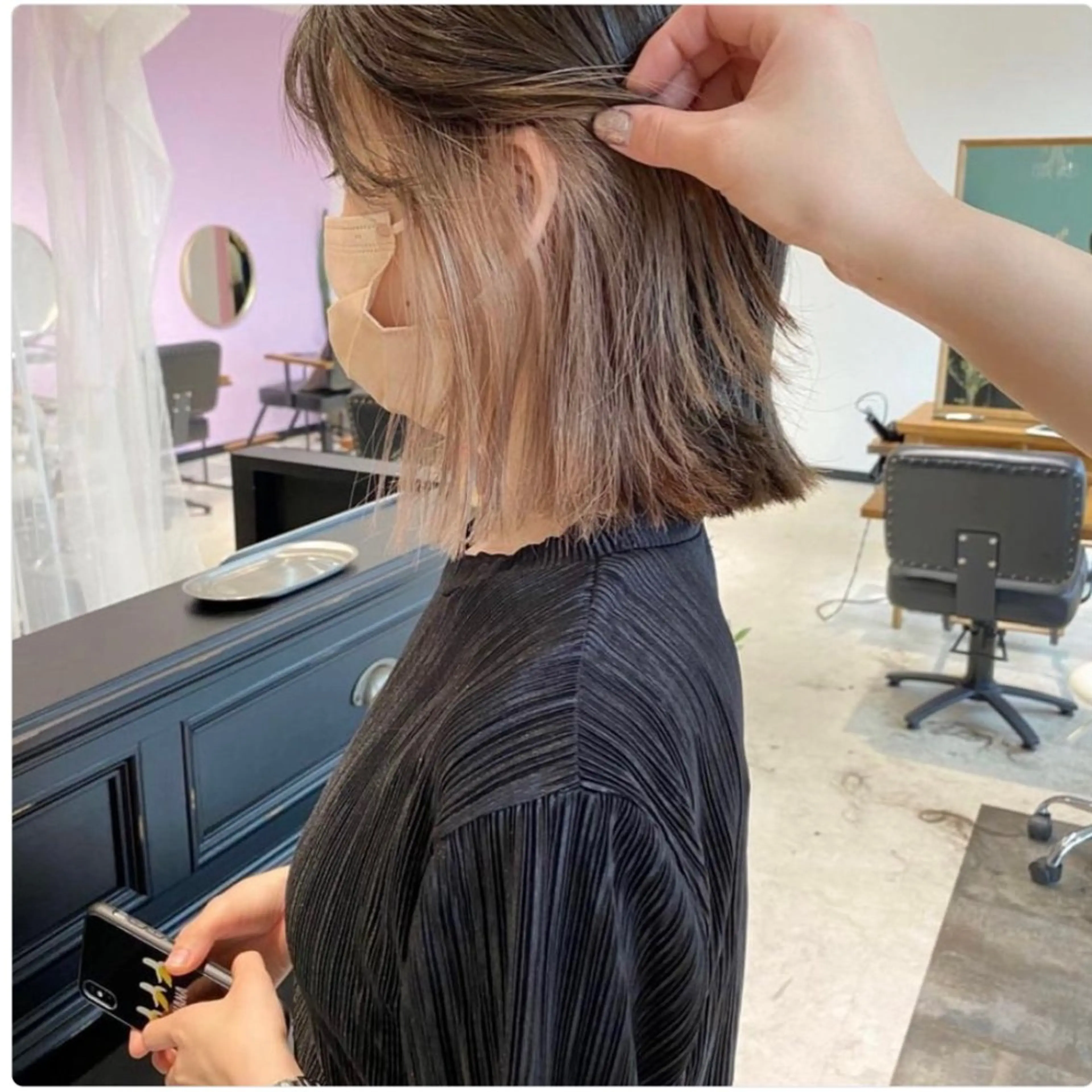 カラー インナーカラー MATTY azusaのヘアスタイル