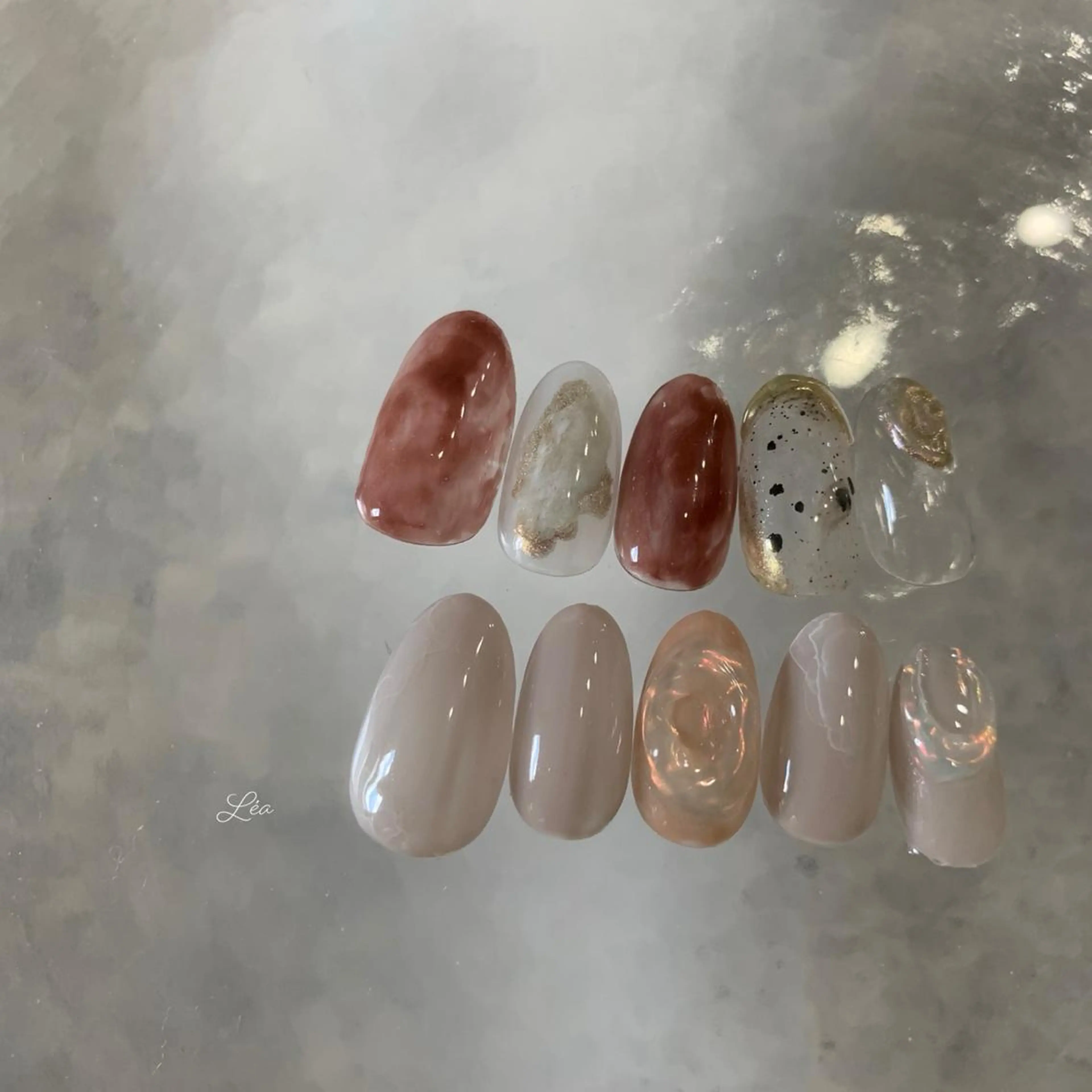 ネイル ジェルネイル パラジェル Léa nailのネイルデザイン