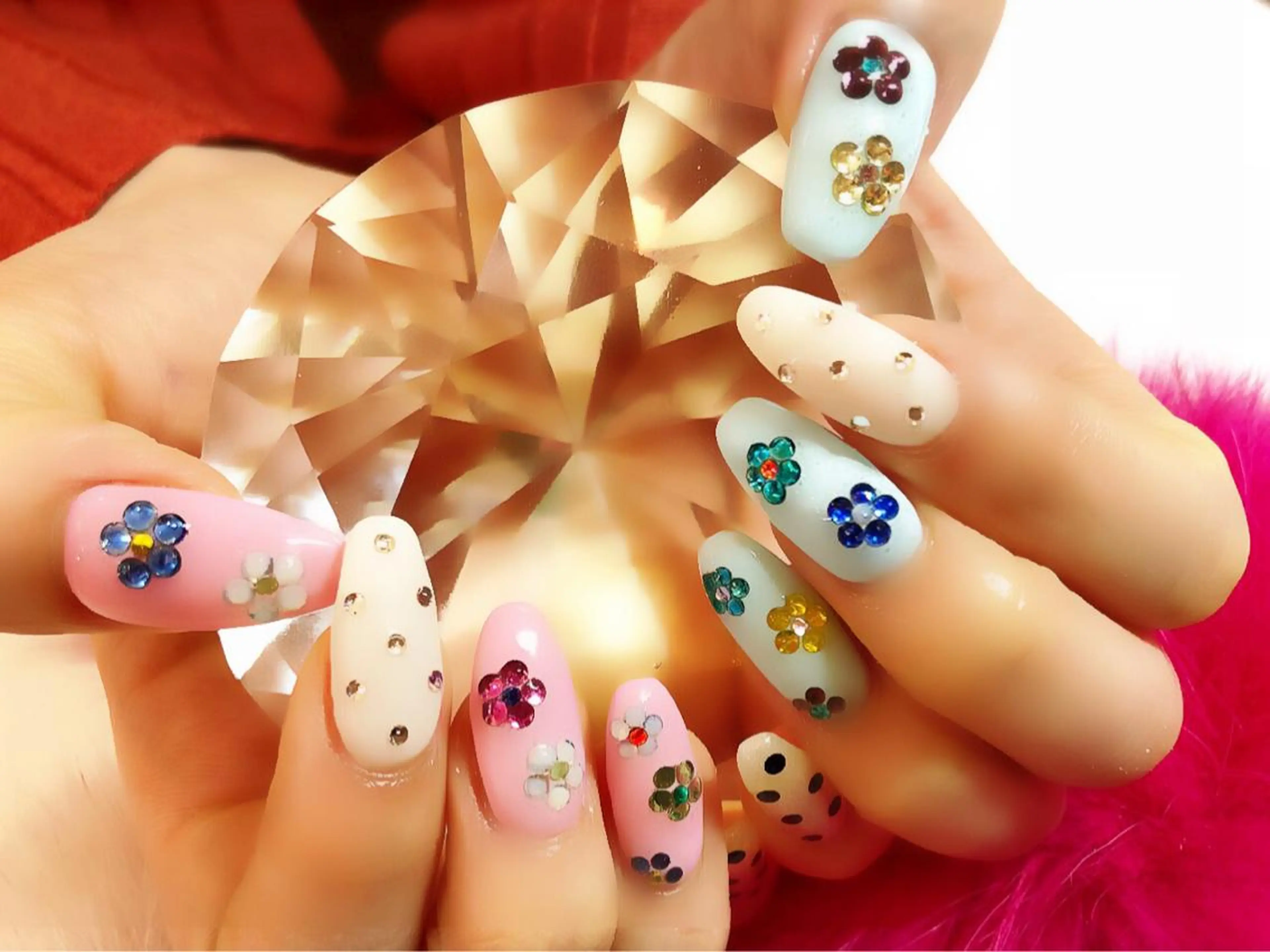 セミロング カラー メンズ キッズ ネイル NAILSGOGO shibuyaのネイルデザイン