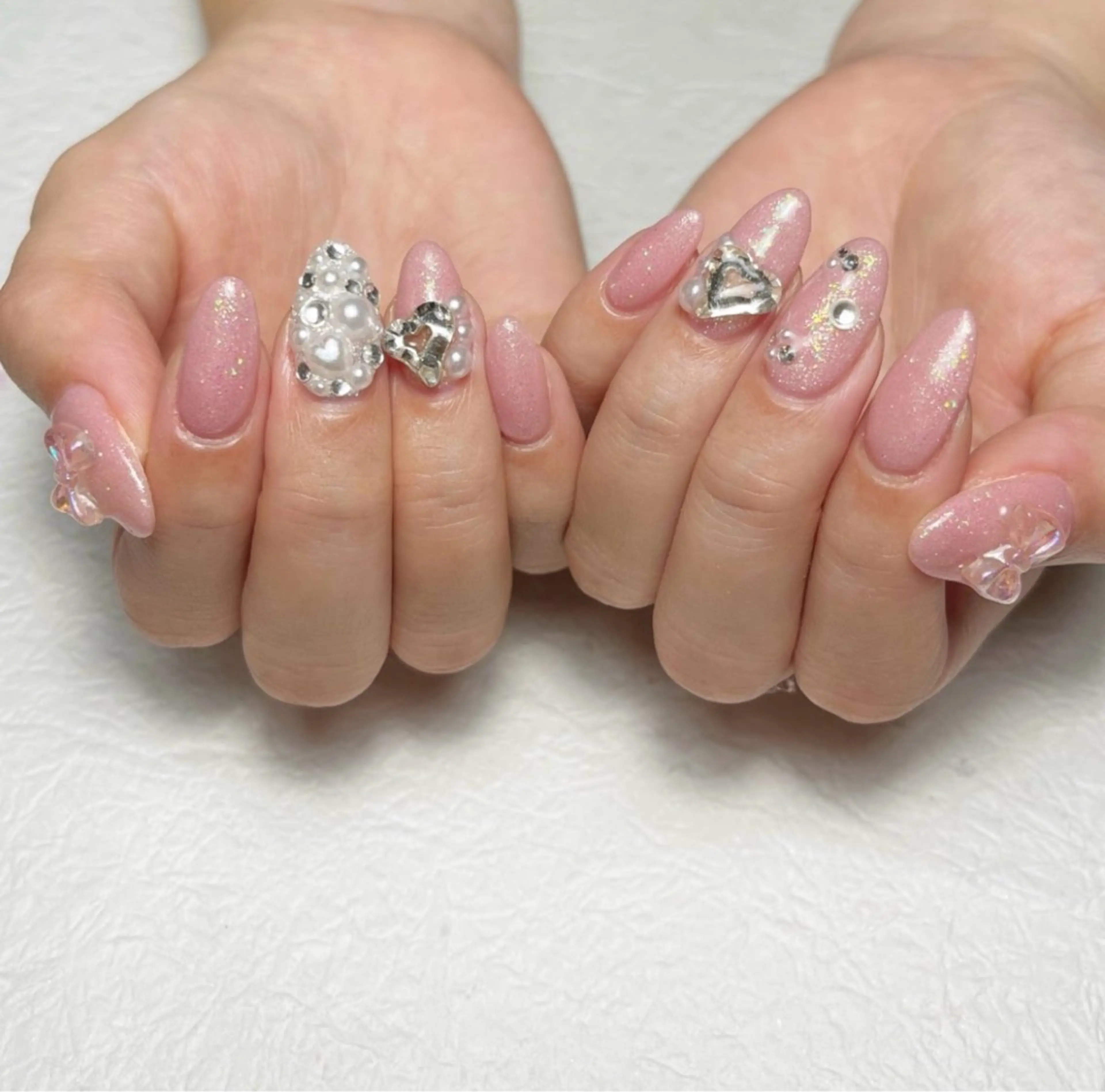 ネイル キラキラネイル ワンカラーネイル m. akiのネイルデザイン