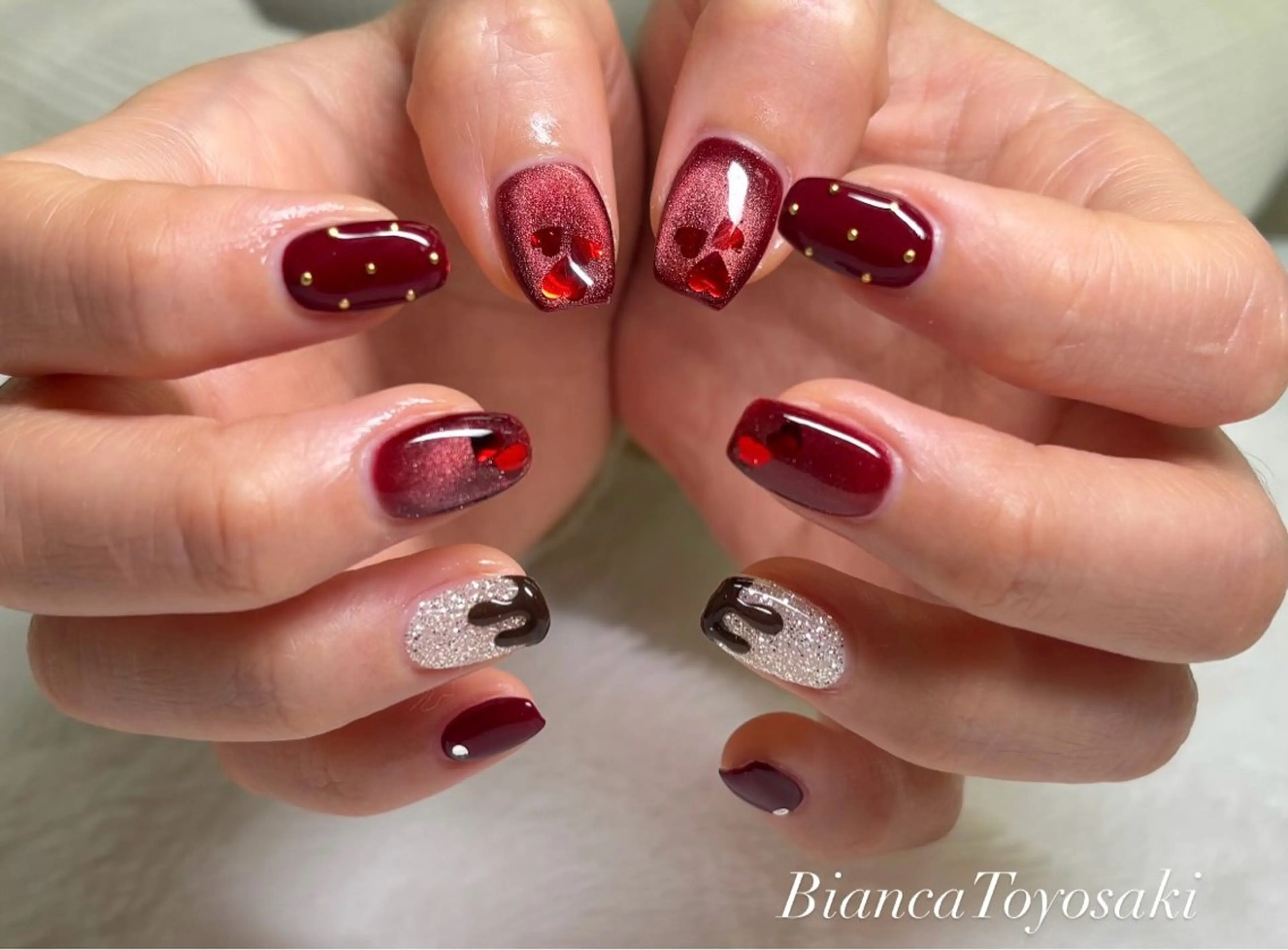 ネイル タマキ リノ　ビアンカ豊崎のネイルデザイン