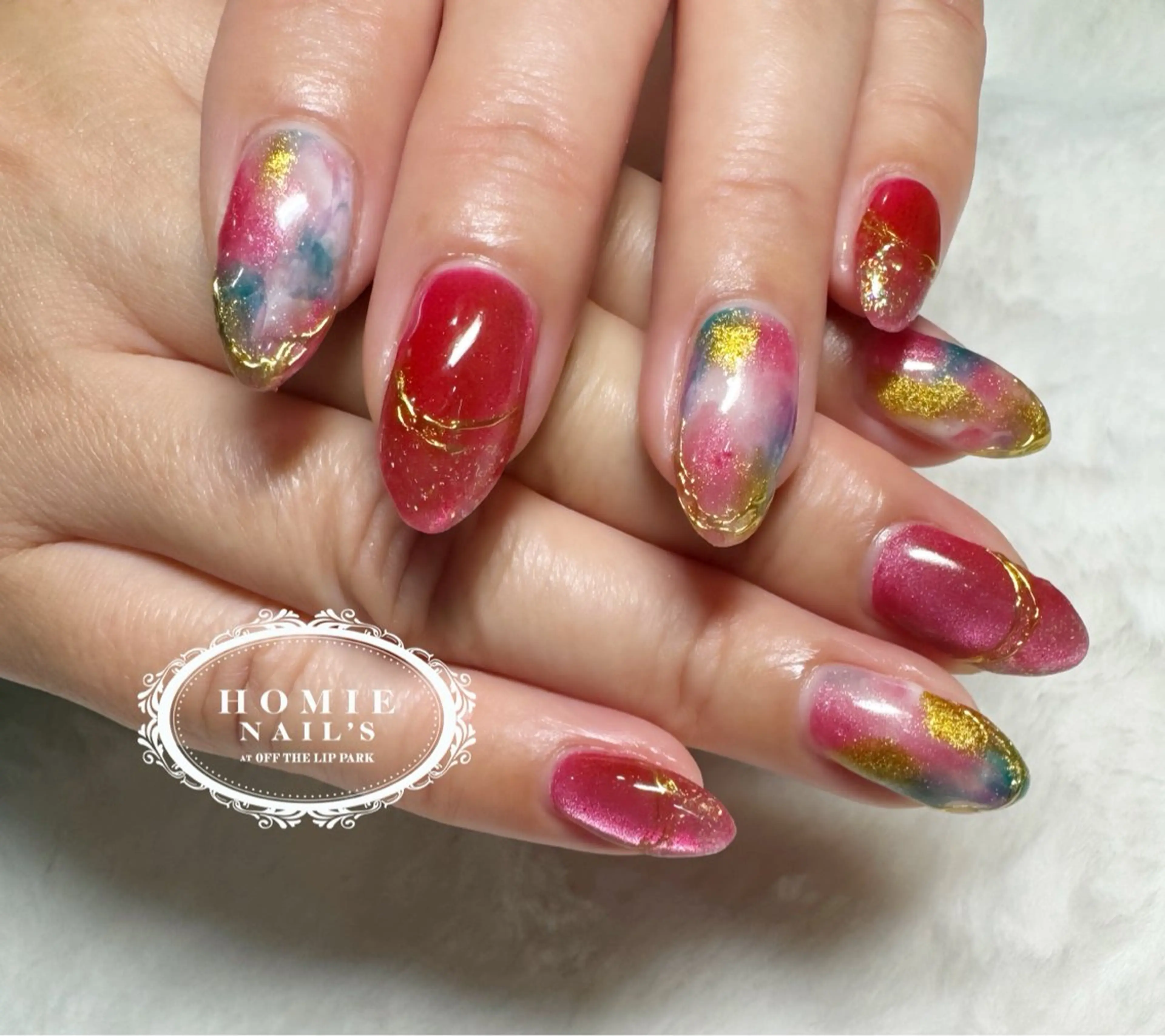 ネイル マグネットネイル オフザリップパーク Asamiのネイルデザイン