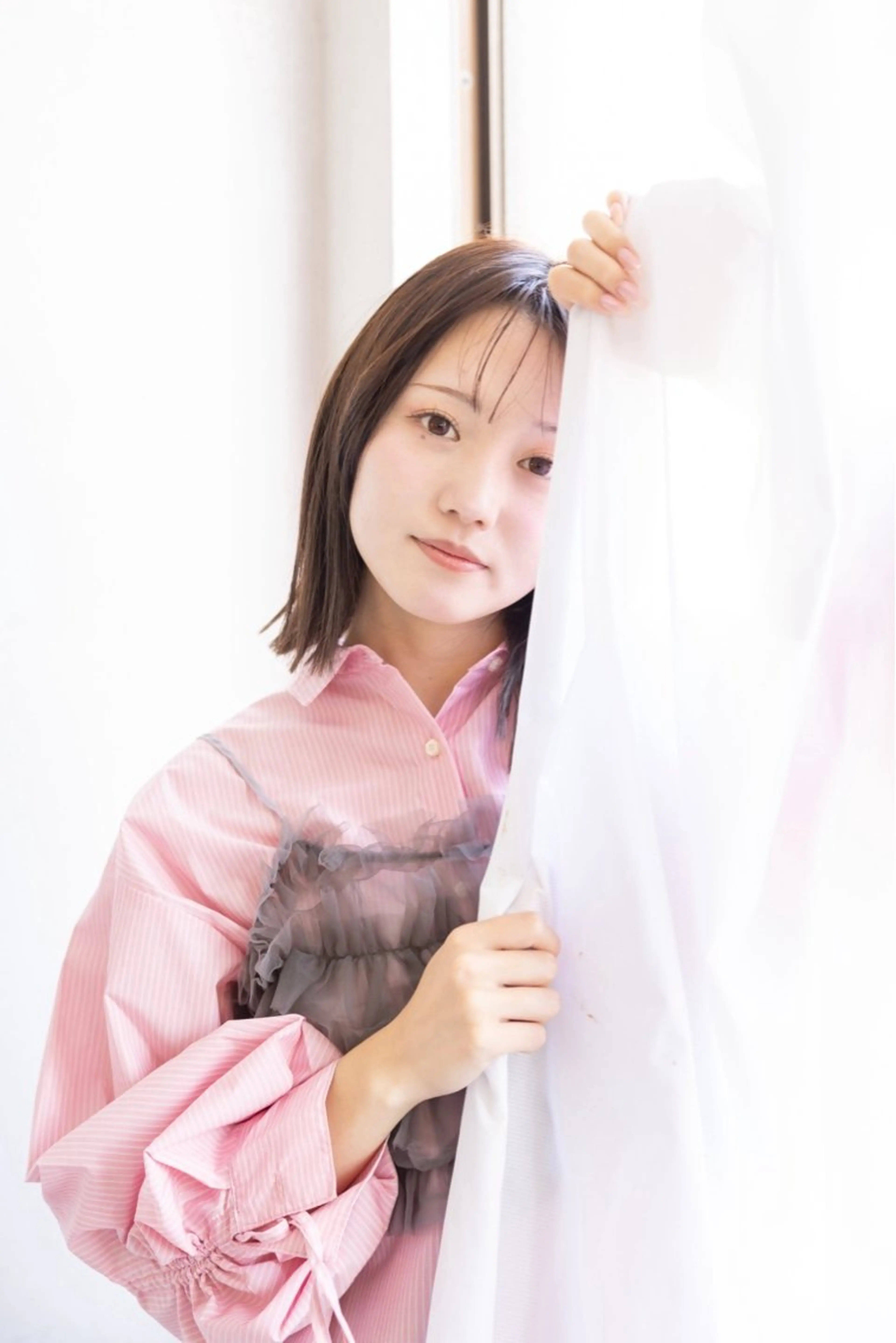 ミディアム カラー 🫧透明感カラー/ ボブ/小笠原汐海🪽のヘアスタイル