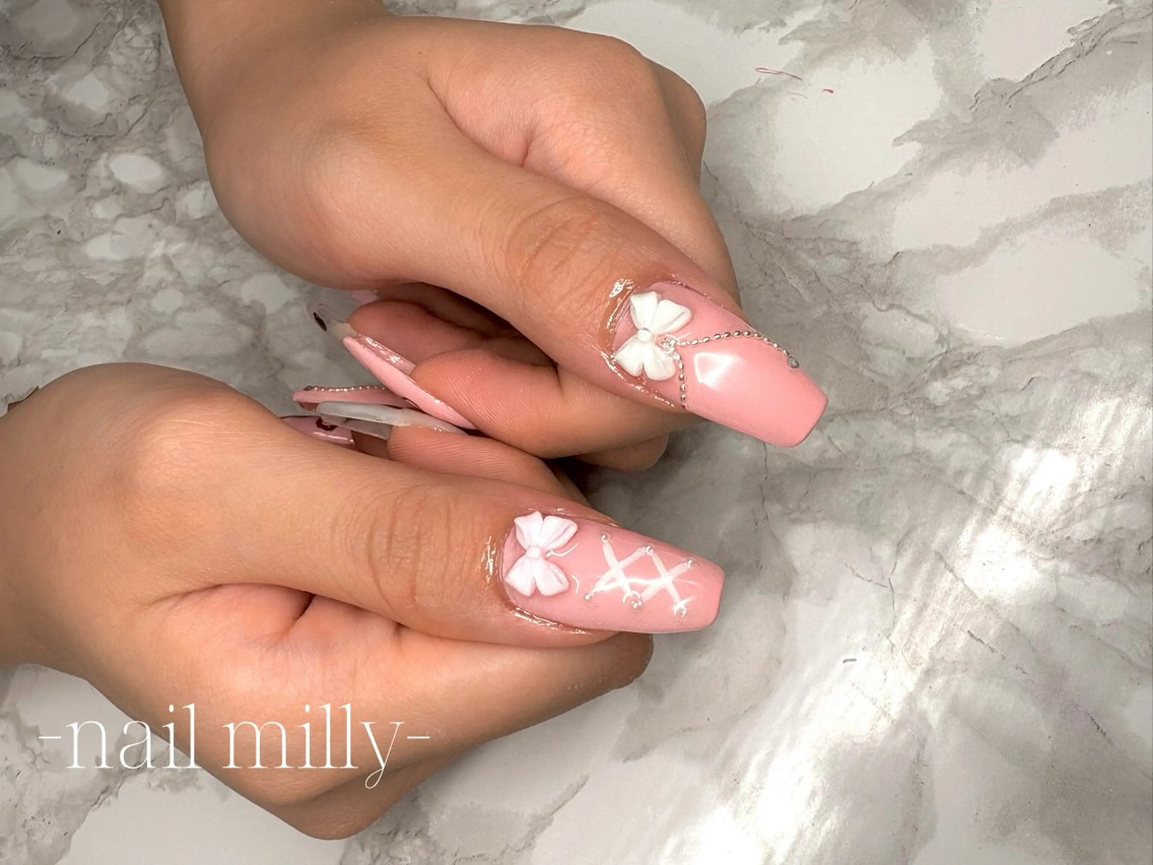 ネイル ストーンネイル nail_Milly所属・nail_ Millyのネイルデザイン