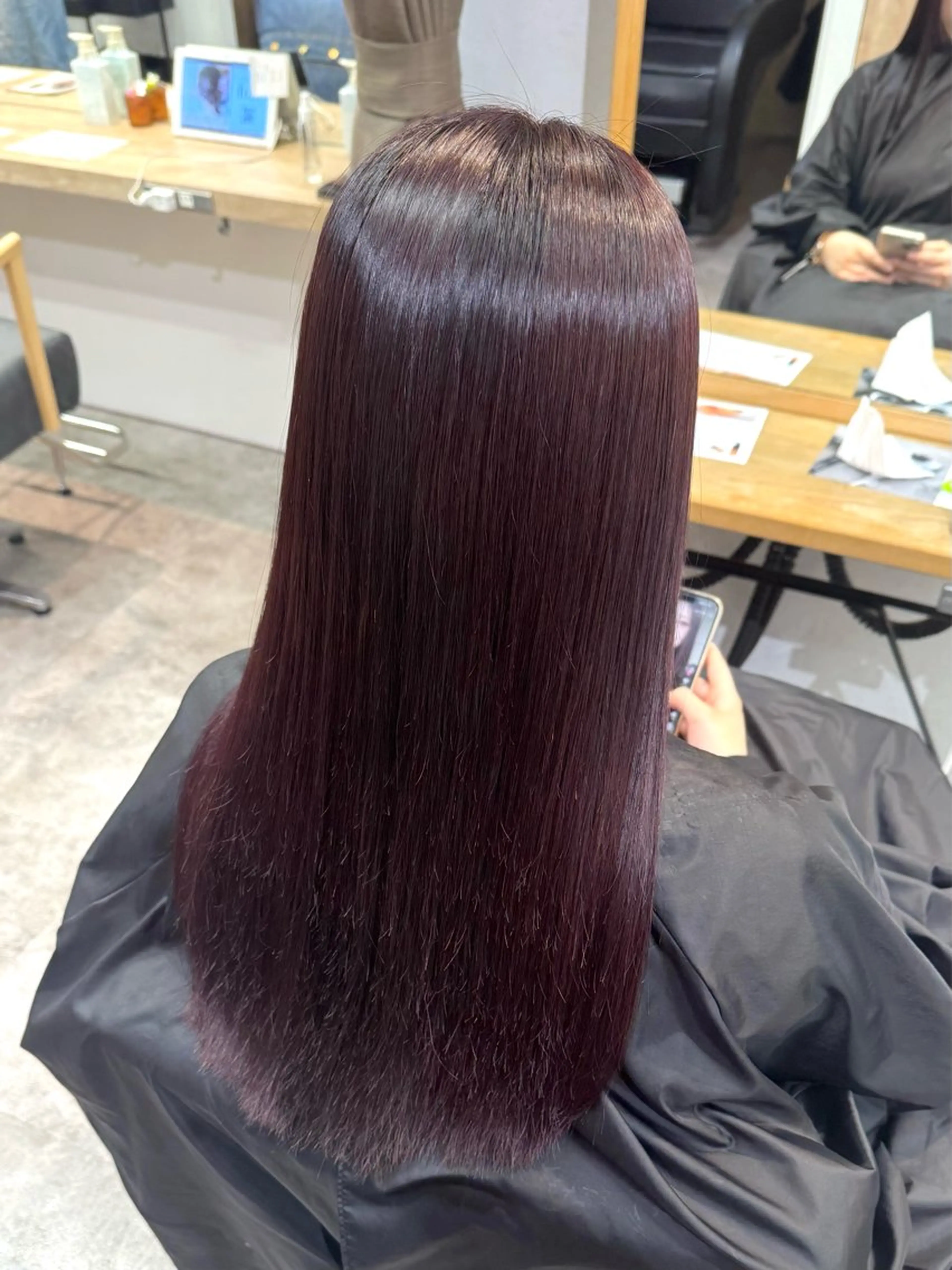 ロング カラー パーマ ブリーチ 縮毛矯正 ヘアカラー 縮毛矯正 縮毛矯正/艶髪カラー /パーマ/ひふみ🌱のヘアスタイル