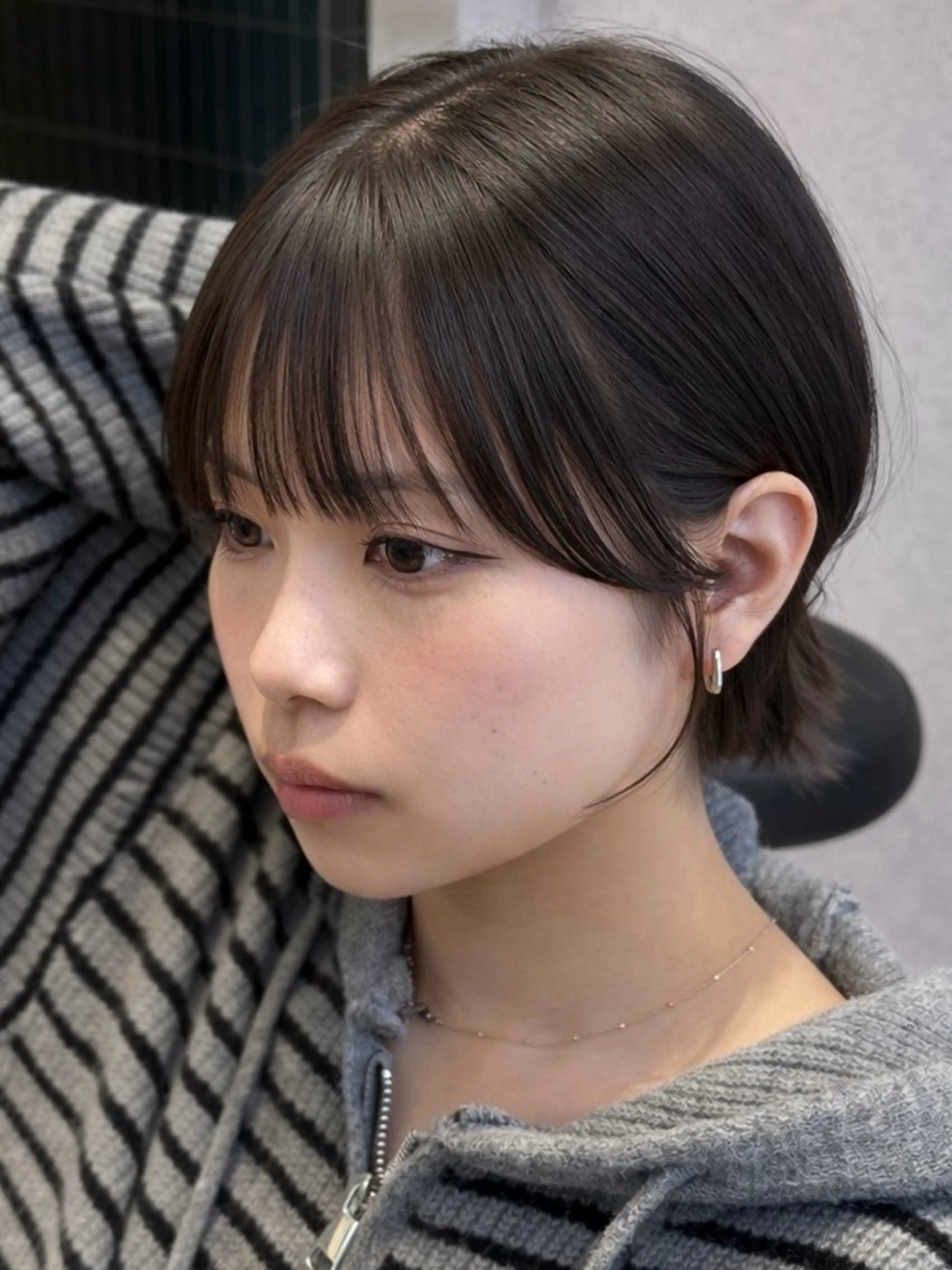 セミロング 映える顔まわり/前髪 特化 💗 ユキマのヘアスタイル