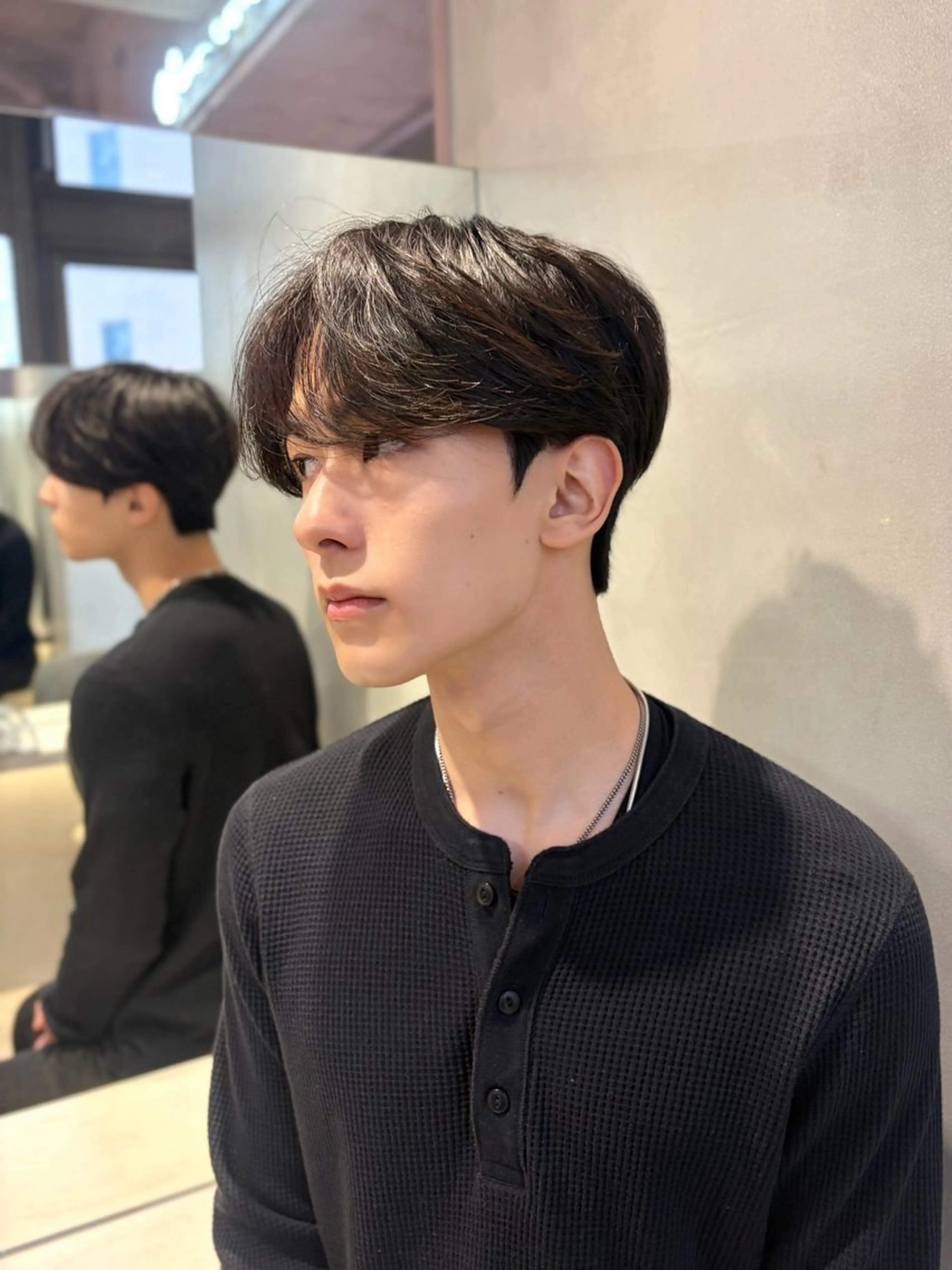 パーマ メンズ カット パーマ トリートメント 似合わせ/韓国 ☁️🫧森ハリス誠一のヘアスタイル