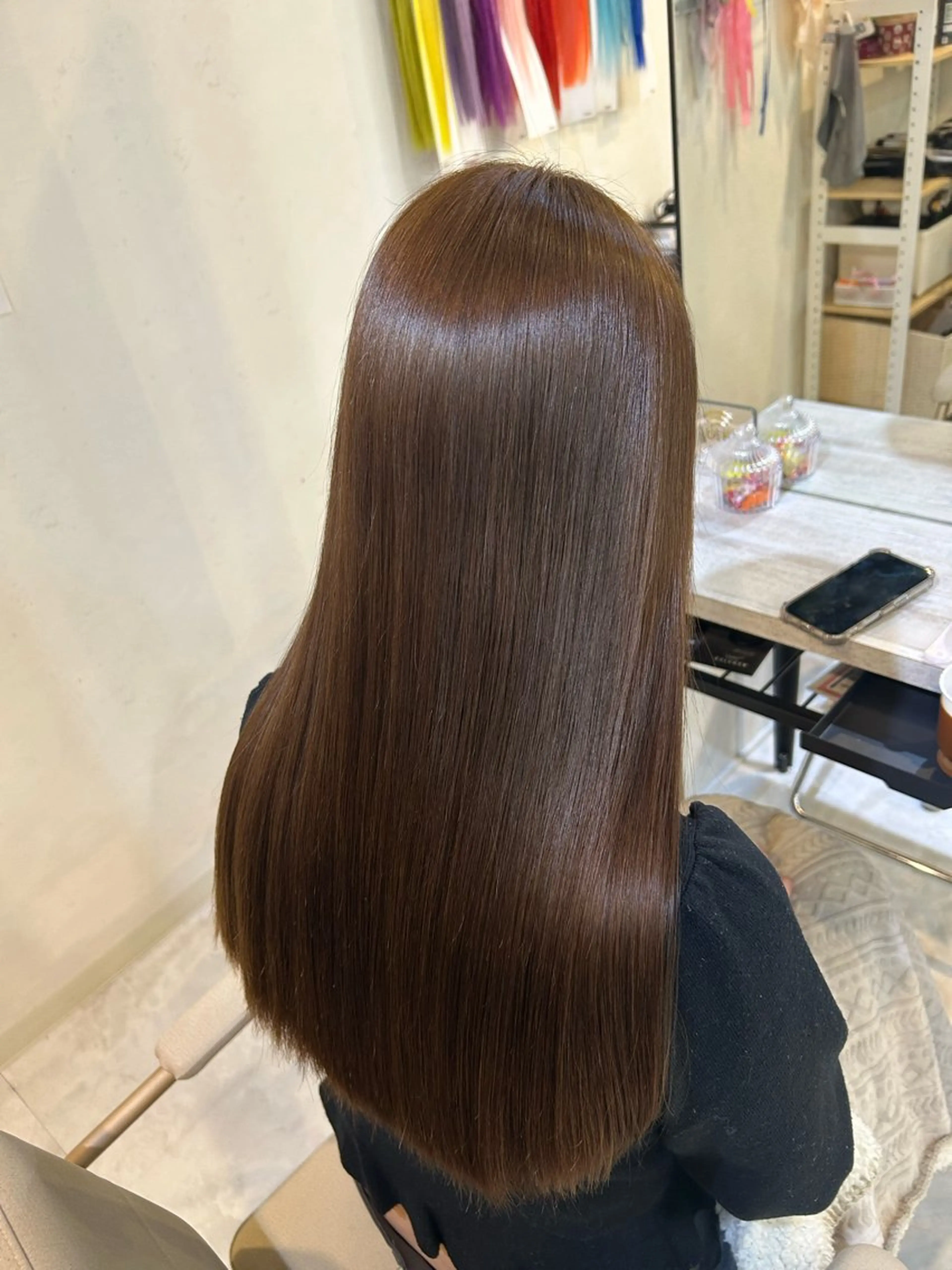 ロング 荻野 ひなのヘアスタイル