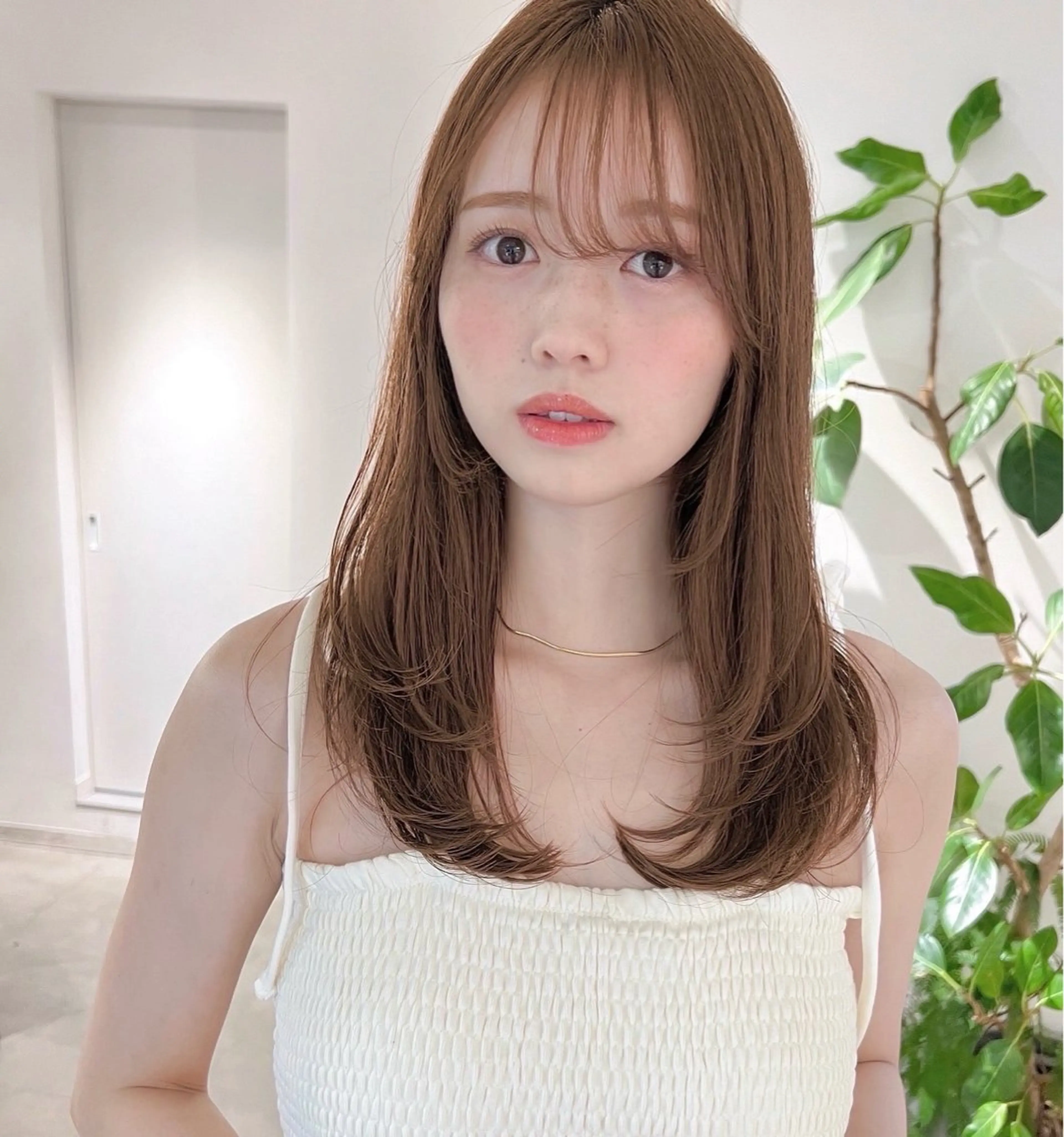 セミロング レイヤーカット 似合わせカット カット ヘアカラー トリートメント 寄り添い型🧚美容師 ✨表参道/明治神宮前のヘアスタイル