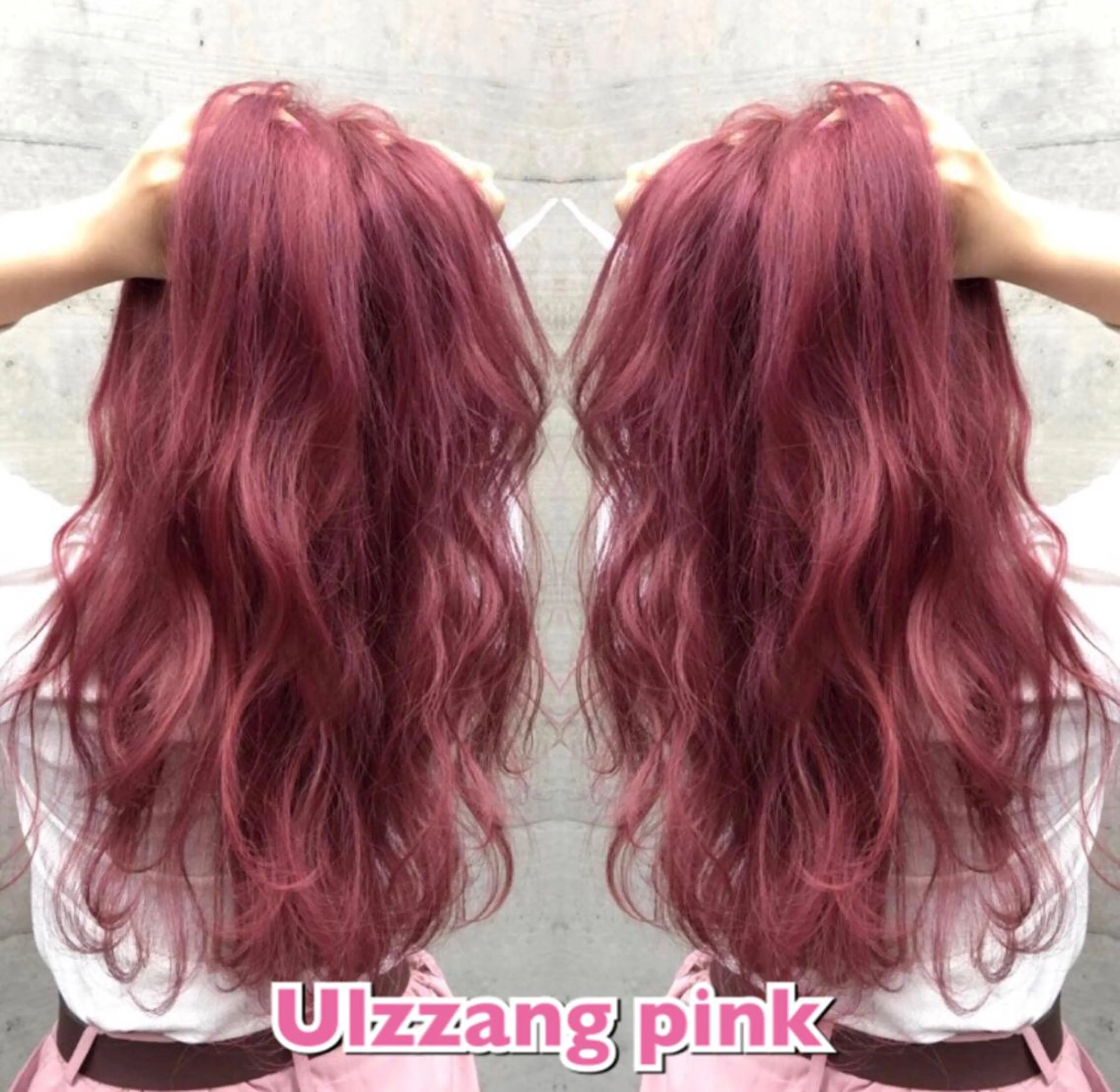 ロング カラー ヘアアレンジ ピンクカラー オルチャンヘア seta新宿所属・髪質改善/縮毛矯正 芹沢のヘアスタイル