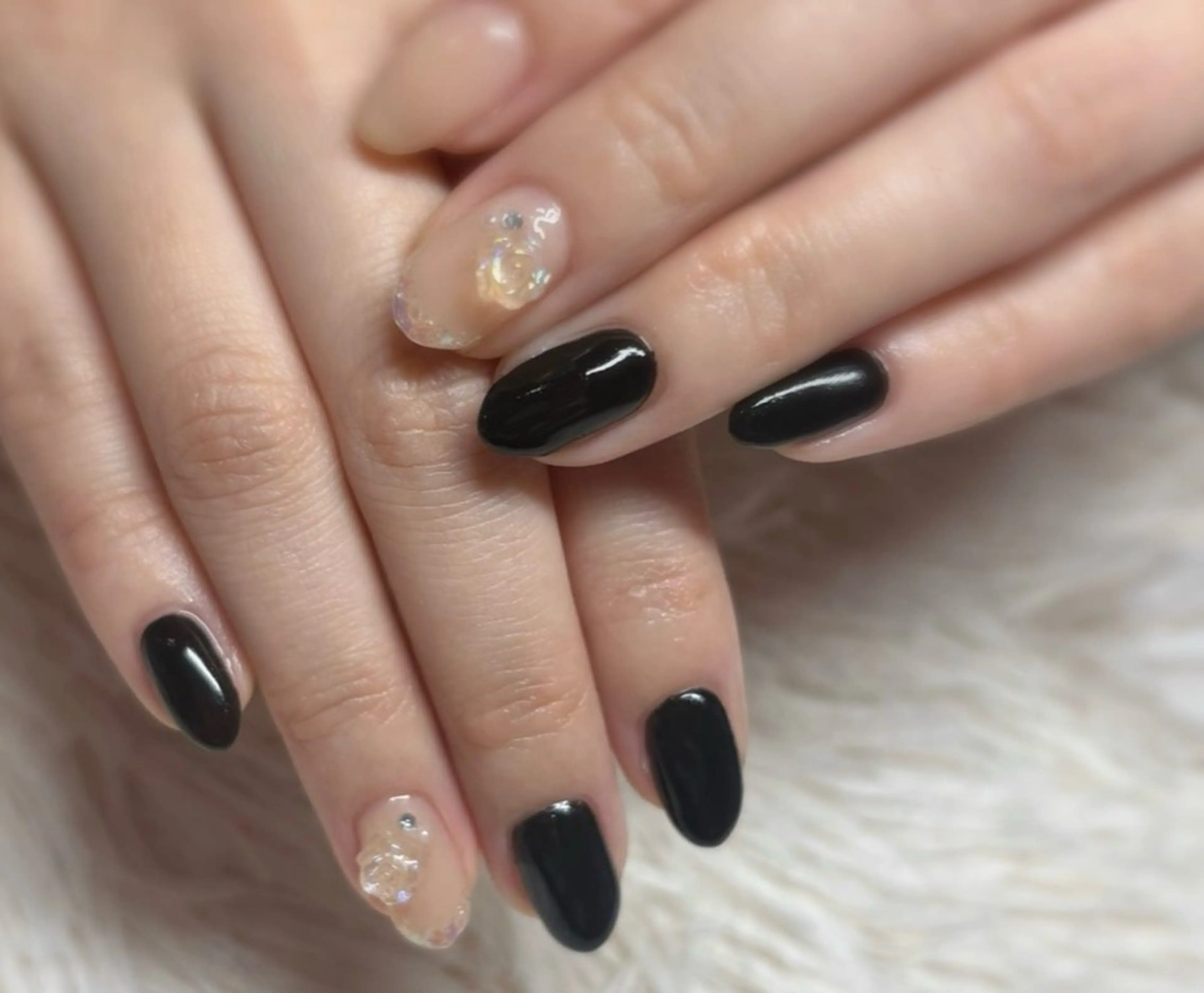 ネイル オーロラネイル マグネットネイル ワンカラーネイル ハンドネイル Nail Salon RiLion所属・kaho  🧸🎀 RiLionのネイルデザイン