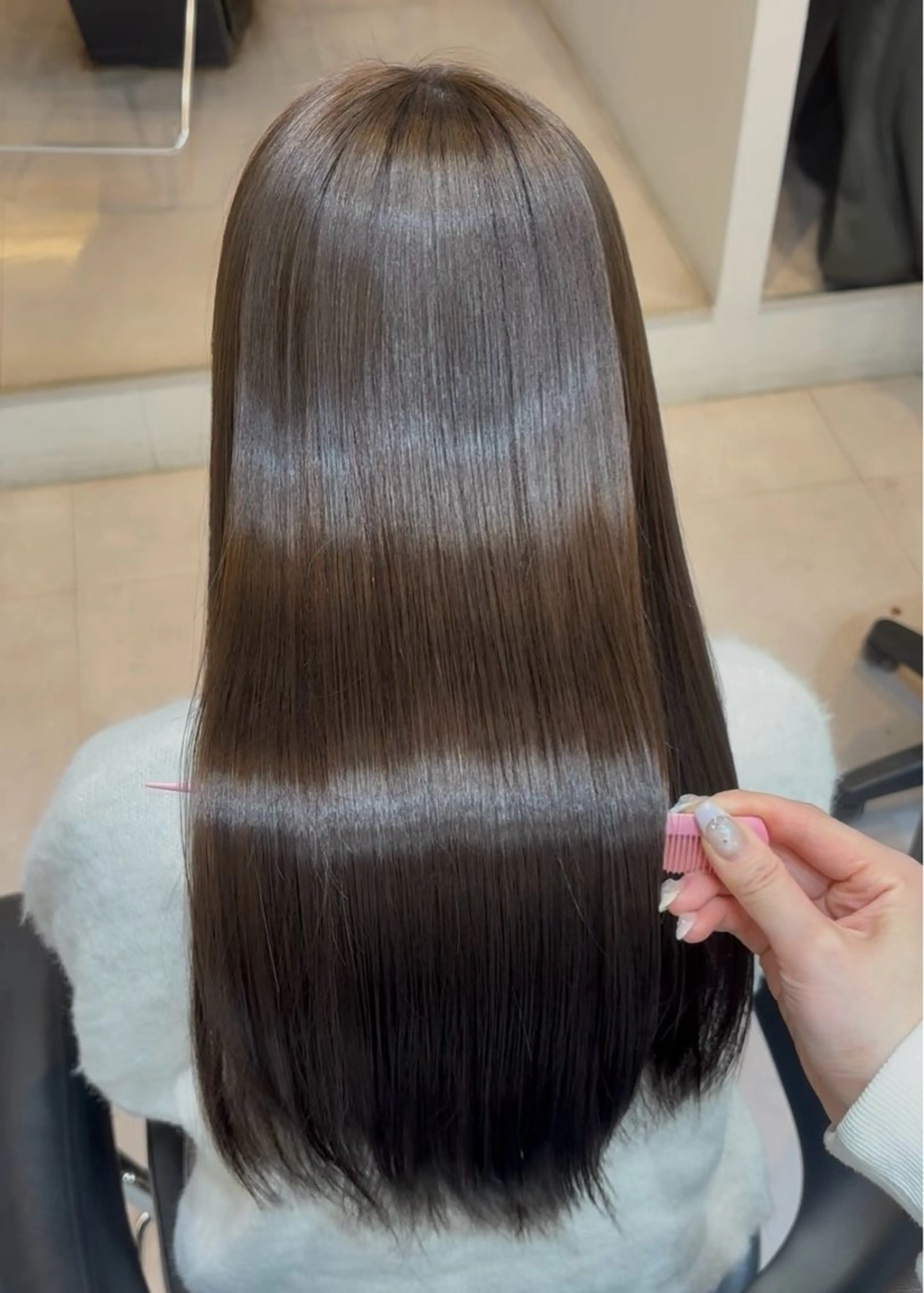 ロング カラー ヘアカラー トリートメント 透明感カラー🩰🤍 髪質改善🪄/伽音のヘアスタイル