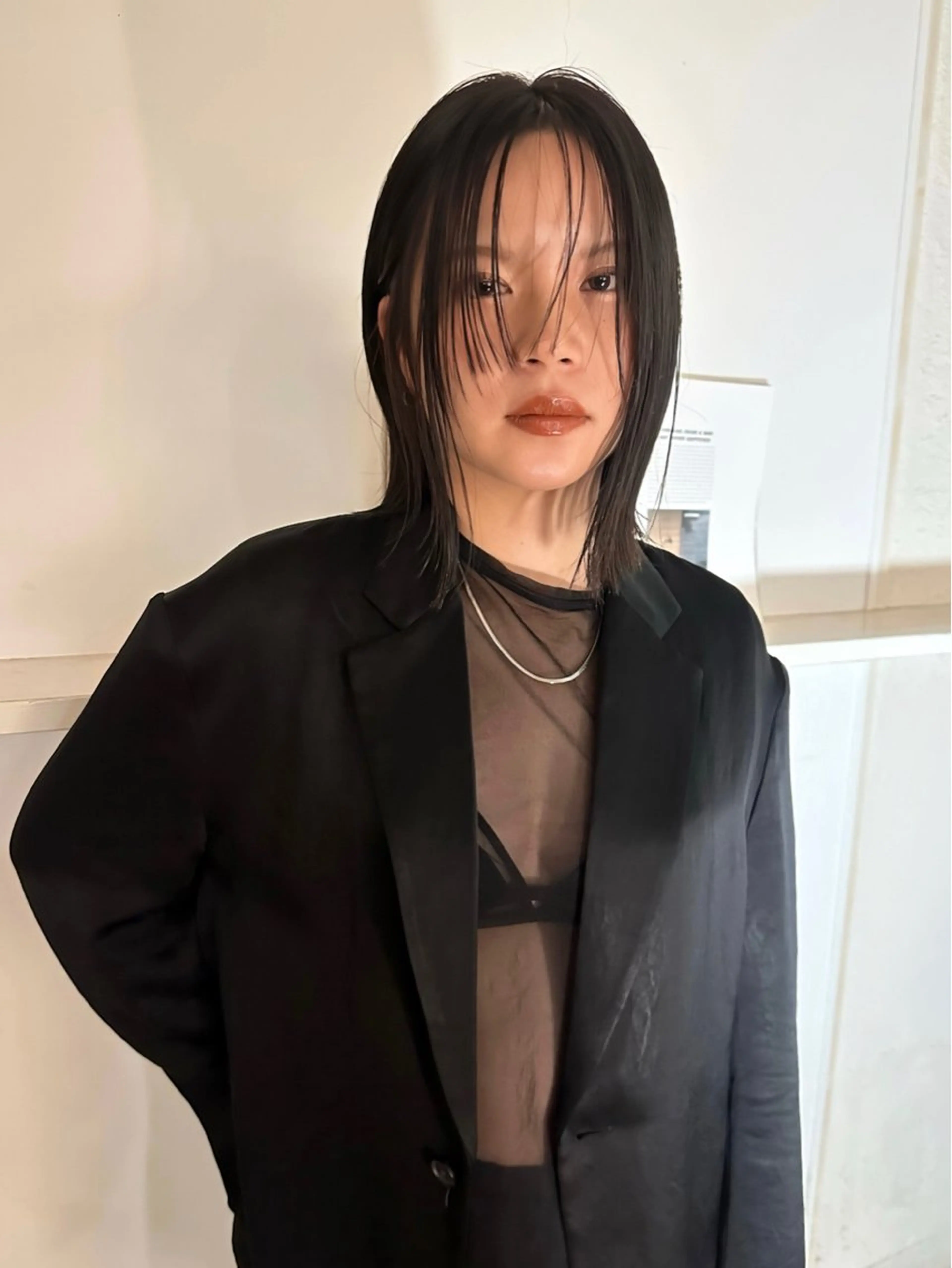 ミディアム カット ヘアカラー トリートメント Manaka🟤 今泉　Musiiikのヘアスタイル