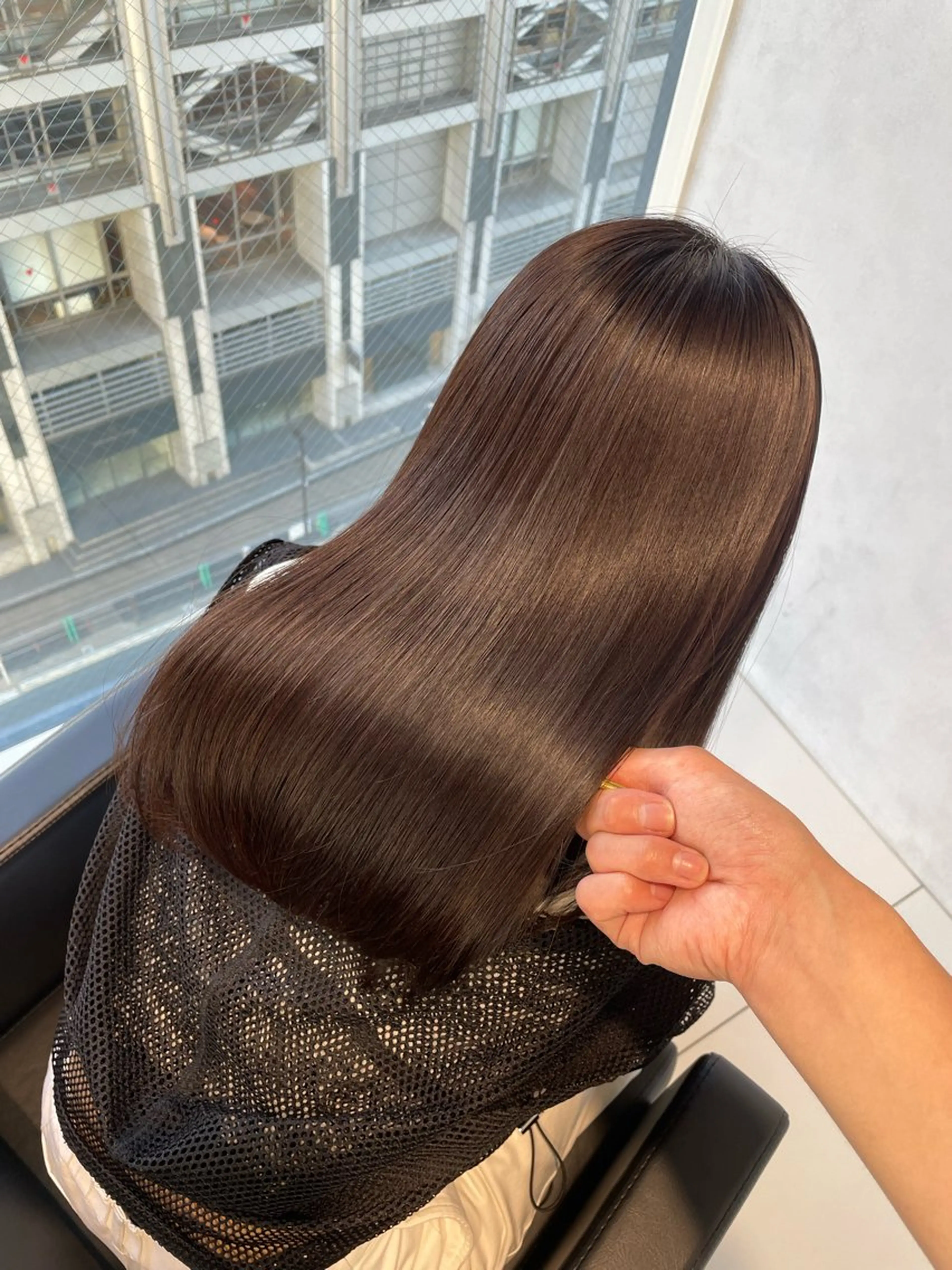 セミロング カット 縮毛矯正 トリートメント ヘッドスパ ✨髪質改善✨美髪 矯正🫧小泉のヘアスタイル