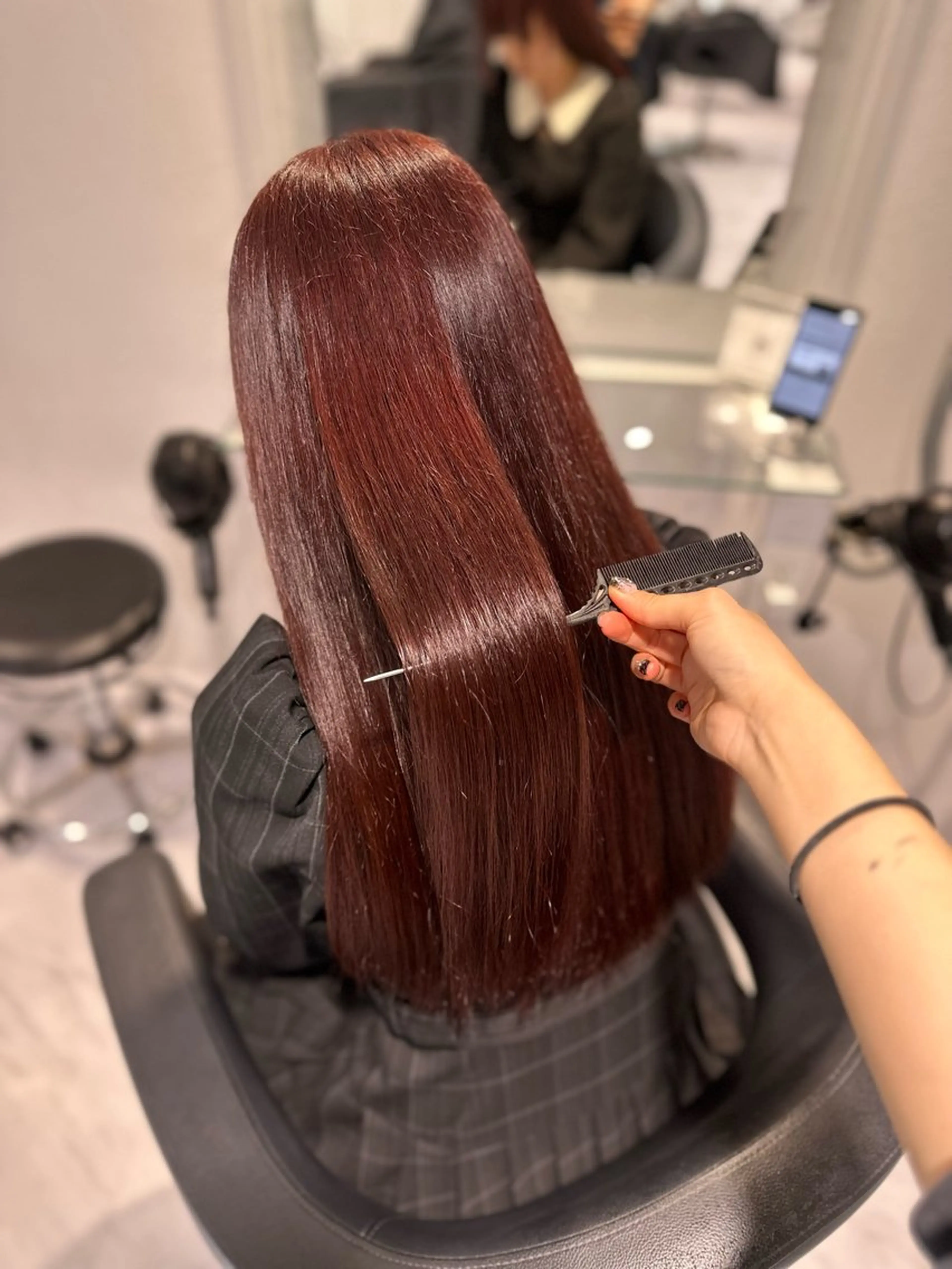 セミロング カラー 髪質改善 トリートメント 🐺メンズパーマ マッシュ　あさひ🐺のヘアスタイル