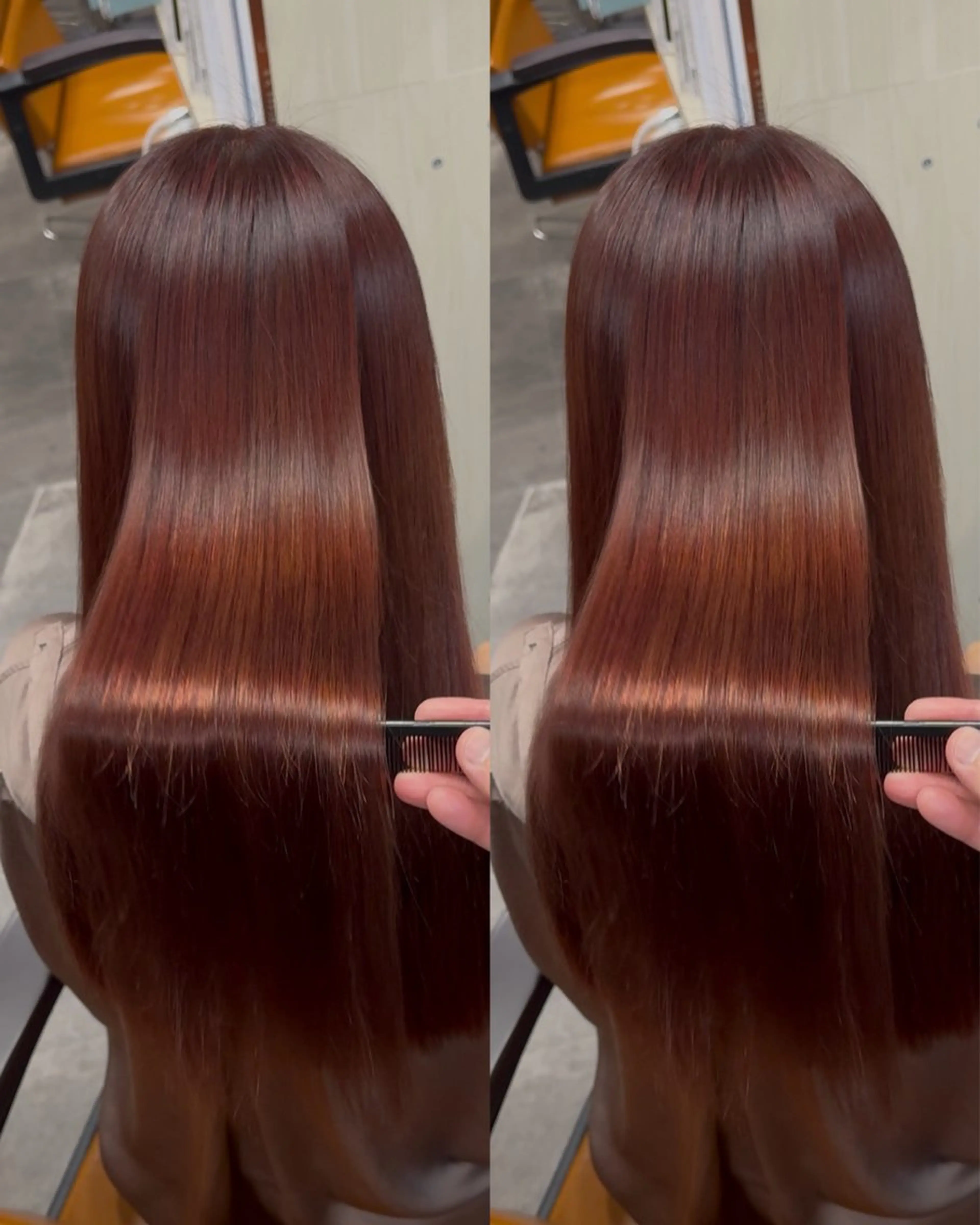 カラー ショートボブ 黒髪 ボブ 髪質改善 縮毛矯正 カット ヘアカラー トリートメント ナナシ所属・✨髪質改善／縮毛矯正 木村和司✨のヘアスタイル