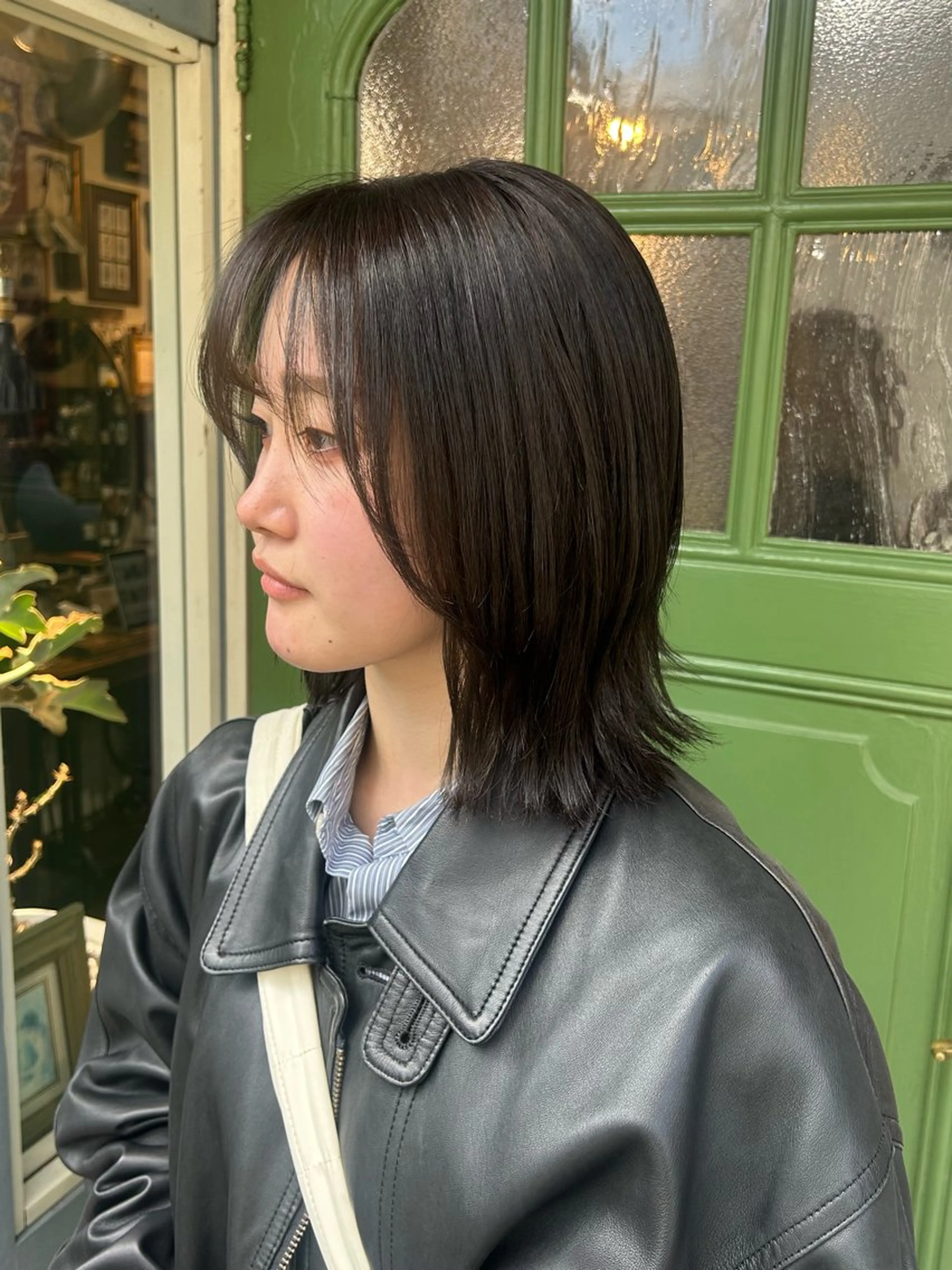 ミディアム カラー アッシュ アッシュグレー アッシュグレージュ グレージュ カット ヘアカラー トリートメント ヘッドスパ 清水千優/パーマ/透 明感カラー/メンズのヘアスタイル