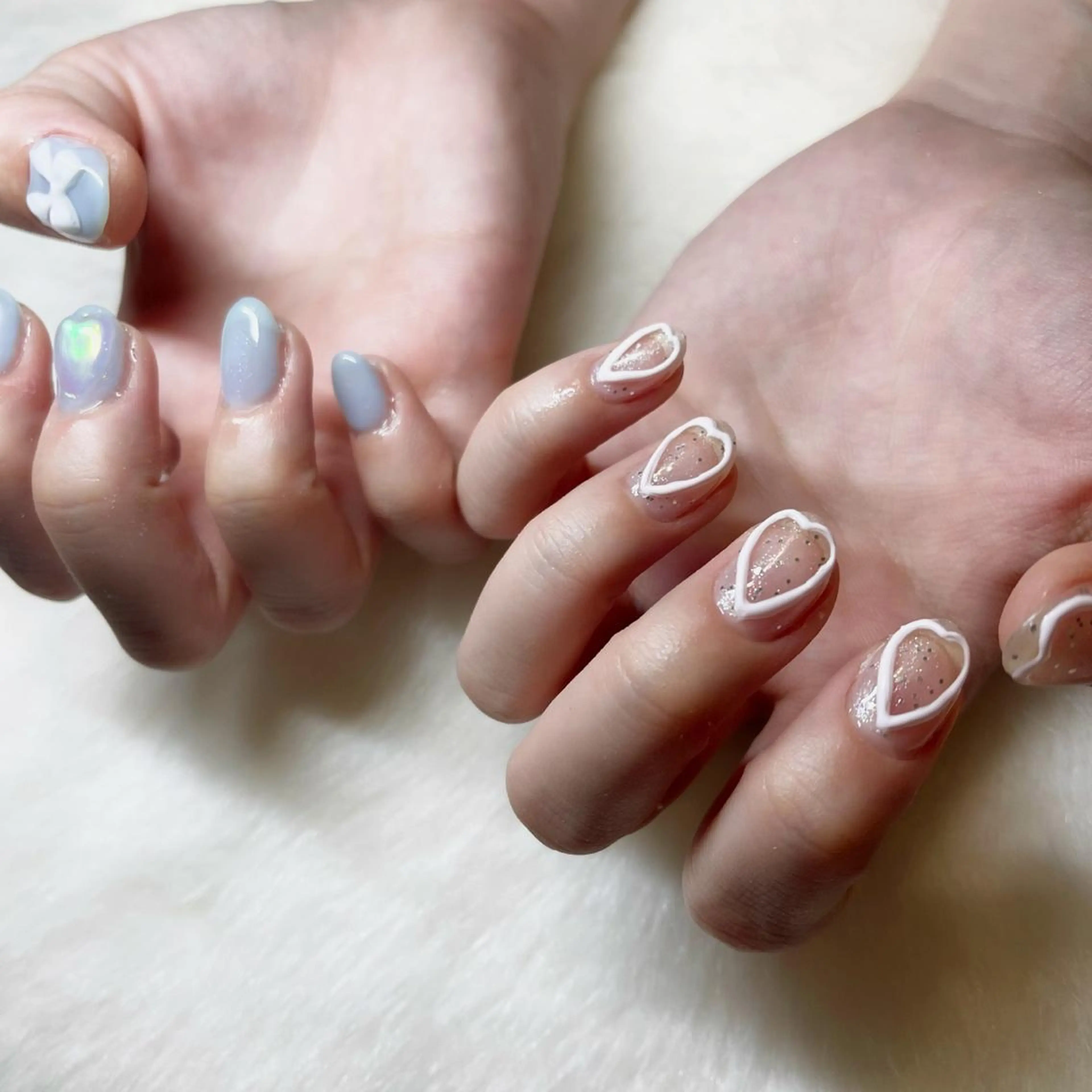 ネイル ハート ぷっくりネイル BINEL REINAのネイルデザイン