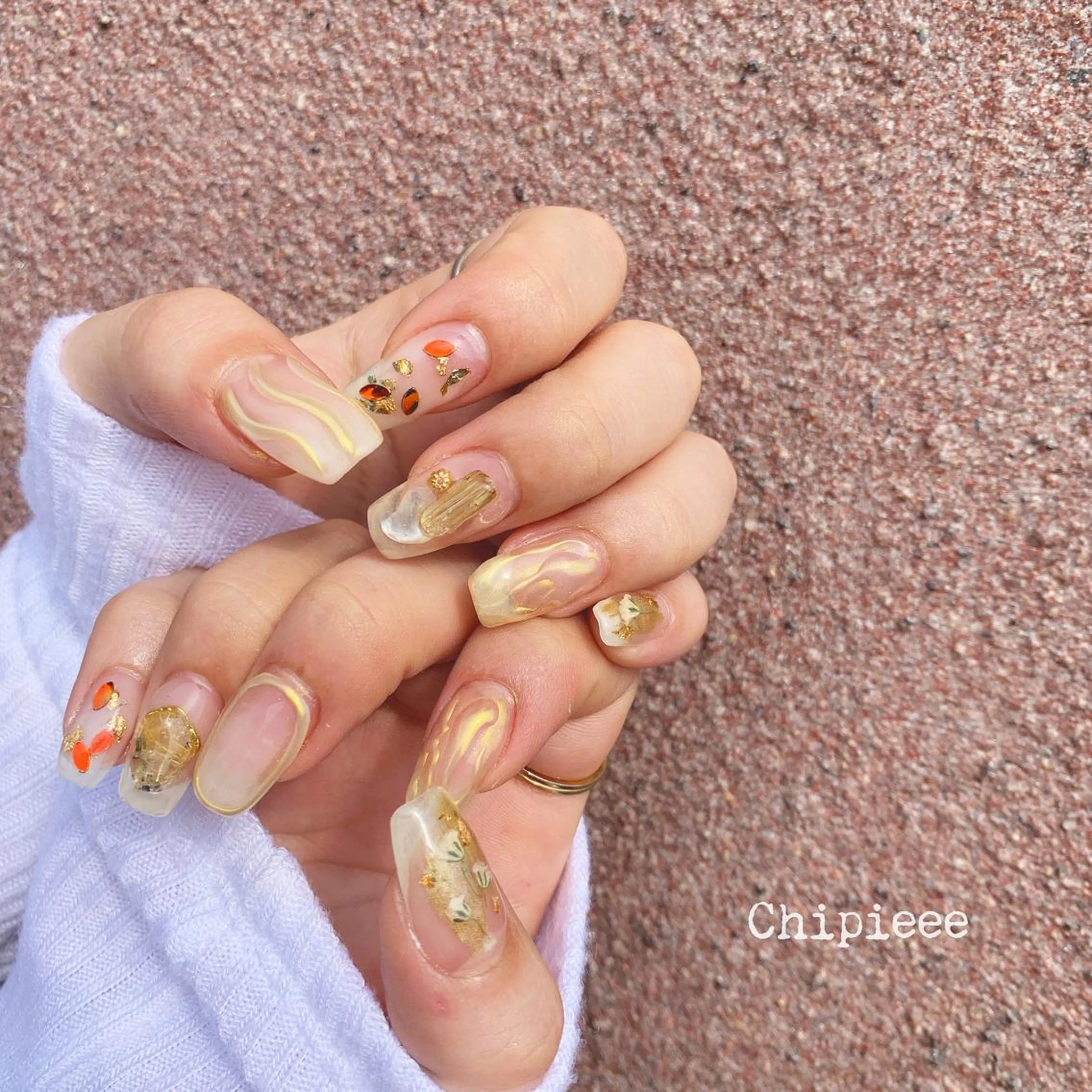 ネイル ハンドネイル revia所属・ERI Nailistのネイルデザイン